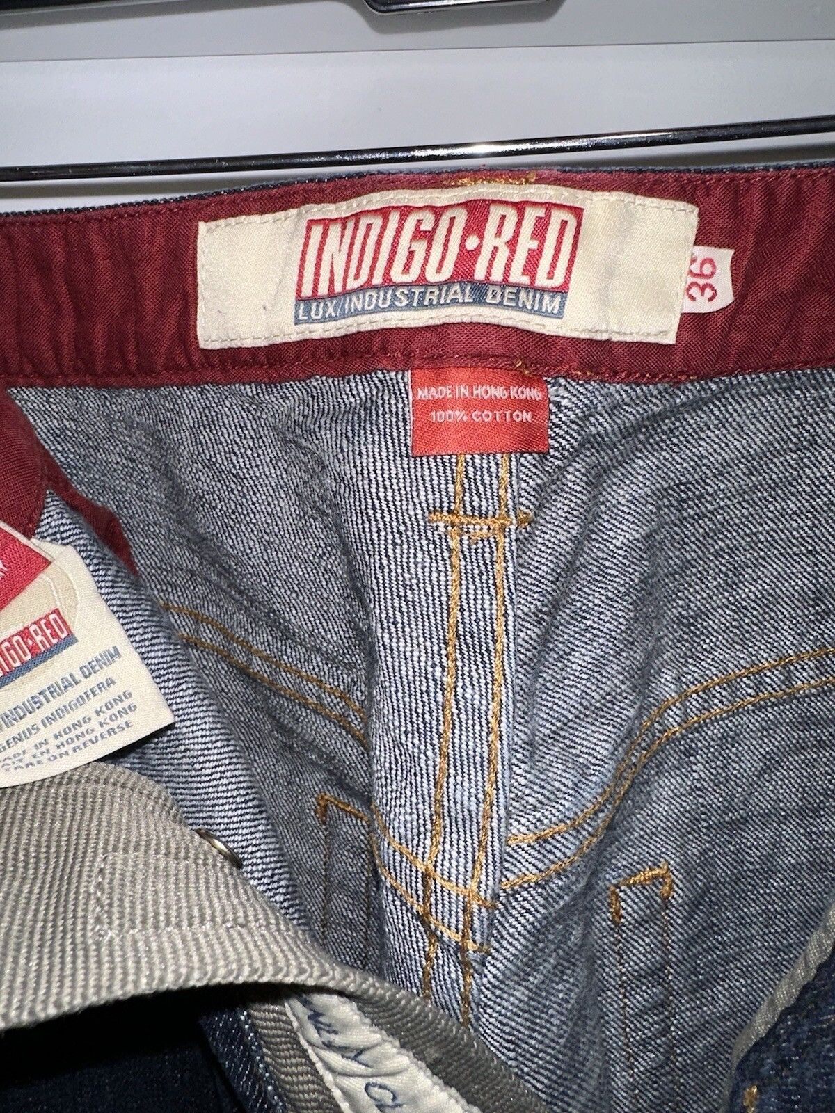 Indigo Indigo Red button-fly denim jeans size36x34 Size US 36 / EU 52 - 8 Thumbnail