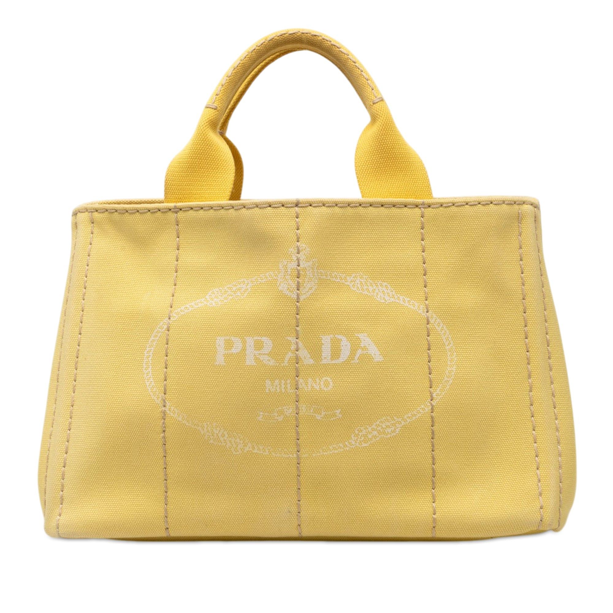 Prada Small Canvas Canapa Logo Satchel Size ONE SIZE - 1 Thumbnail