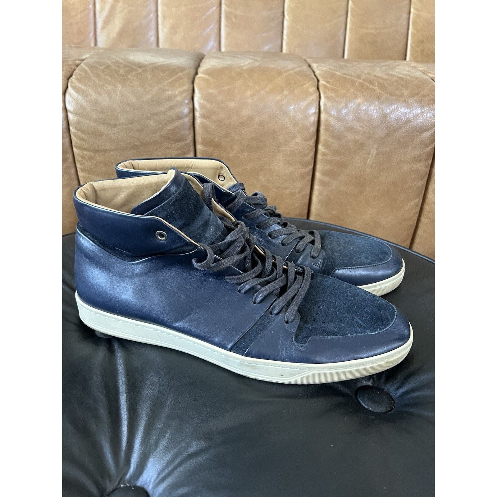 Other LAVATI Navy-Mid | NAVY Italian Leather Shoes US 11 Size US 11 / EU 44 - 1 Thumbnail