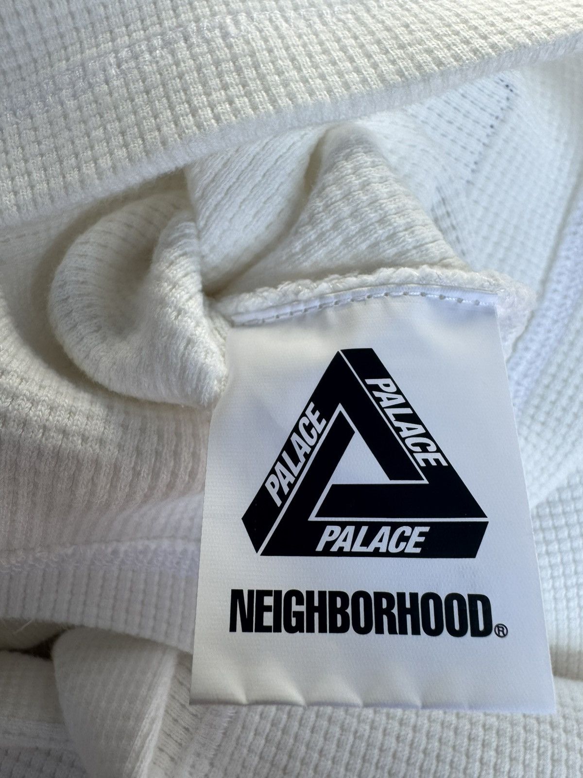 Palace Neighborhood Waffle Jersey White
