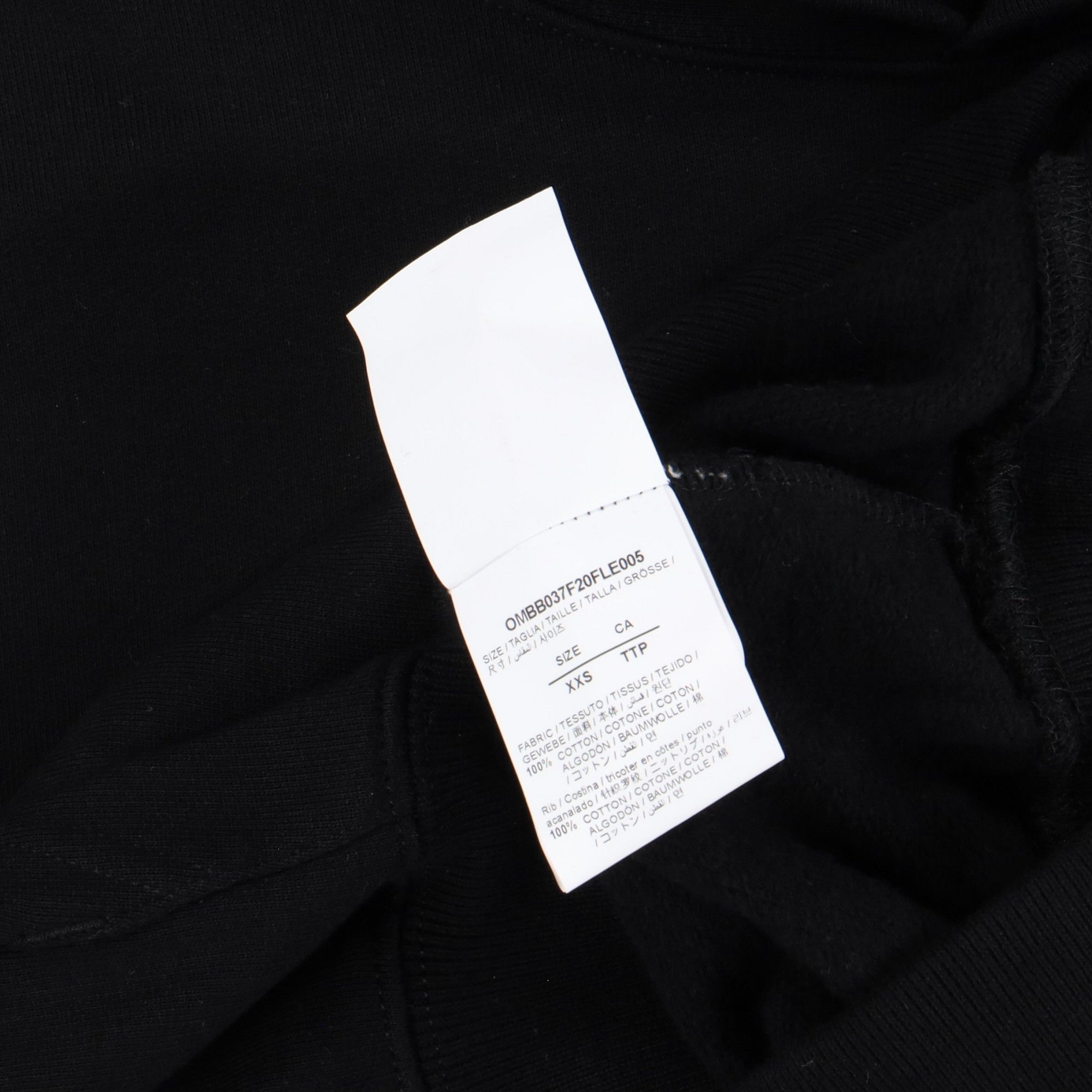 Off-White Black Cut Here Arrows Oversized Hoodie Size US XXS / EU 40 - 4 Thumbnail