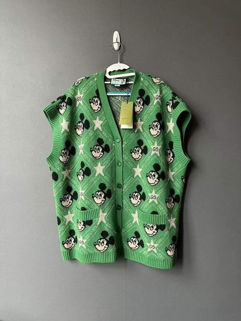Gucci Gucci Mickey sleeveless cardigan sweater 2501-Nextarrow Size US L / EU 52-54 / 3 - 1 Thumbnail