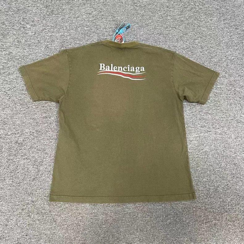 Balenciaga Balenciaga Cola Embroidered Short Sleeve Tee Size US S / EU 44-46 / 1 - 1 Thumbnail