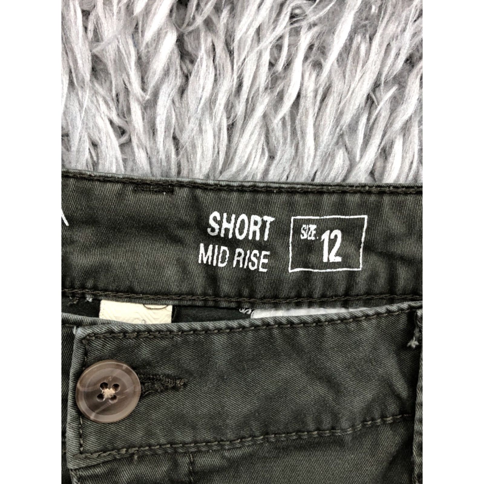 Vintage Sonoma Chino Shorts Womens Size 12 Mid Rise Medium Wash Green 5-Pocket Design Denim Cotton Regular Size 34" / US 12 / IT 48 - 7 Thumbnail