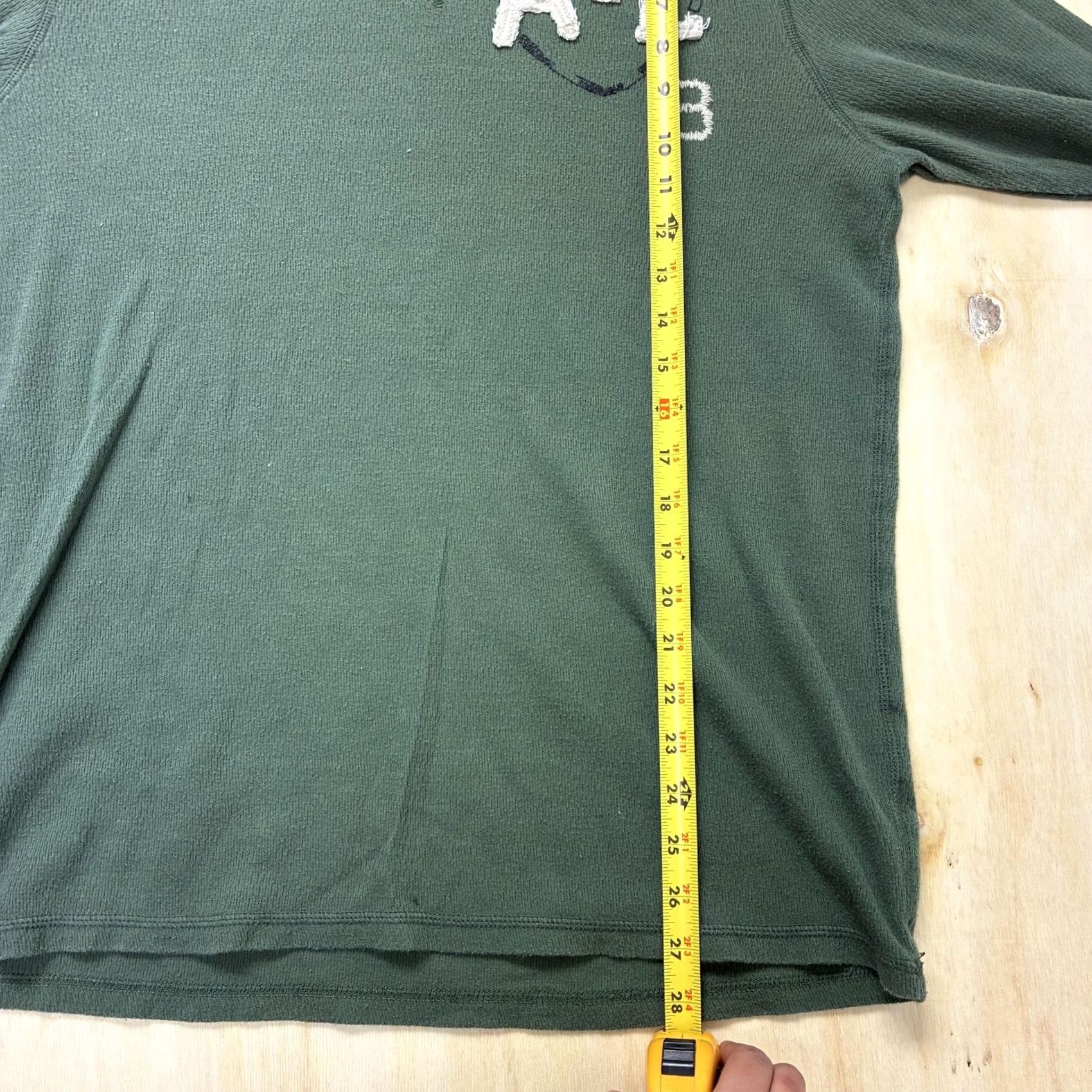 American Eagle Outfitters VINTAGE American Eagle Outfitters Thermal Long Sleeve Mens XL Green Pullover Crewneck Size US XL / EU 56 / 4 - 5 Thumbnail