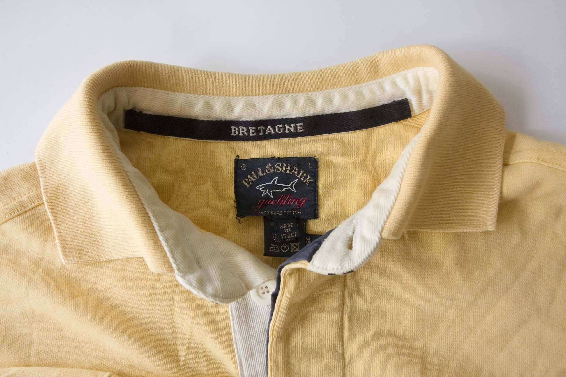 Paul & Shark Paul & Shark Rugby Polo Long Sleeve Sweater Size L Yellow Size US L / EU 52-54 / 3 - 6 Thumbnail