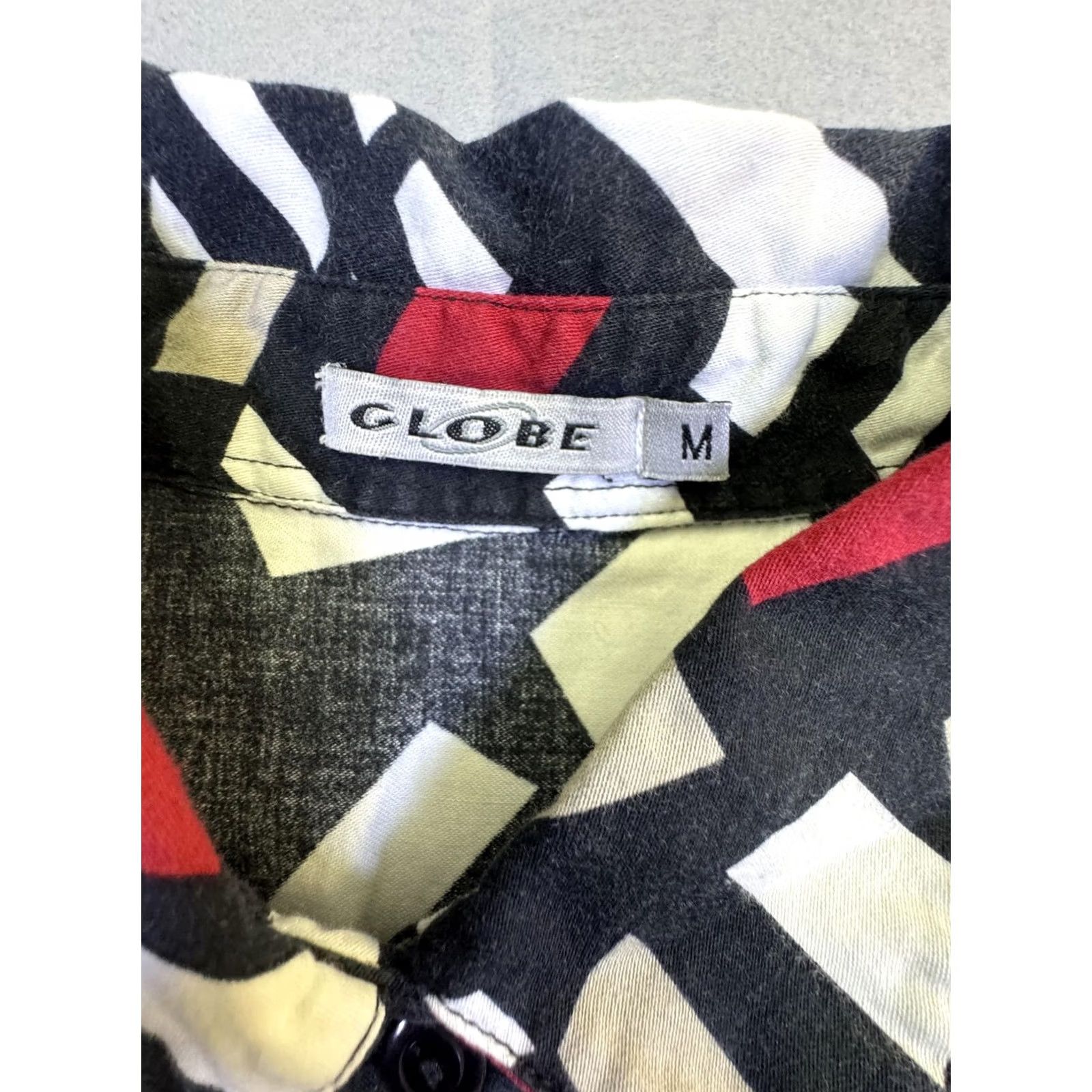Globe Globe Womens Medium Multicolor Geometric Button Front Collared Top Cotton Shirt Size M / US 6-8 / IT 42-44 - 4 Thumbnail