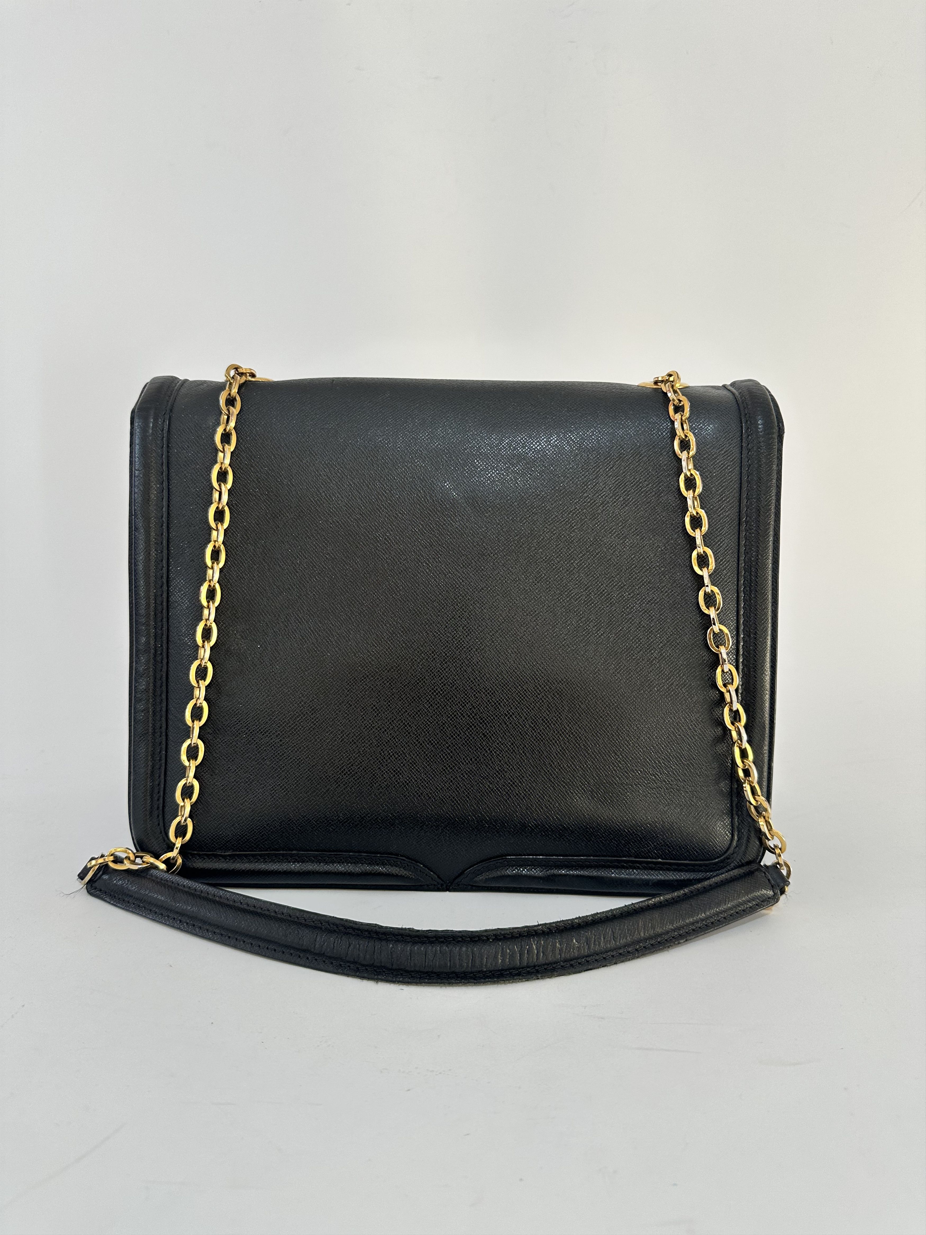 Alexander McQueen Alexander McQueen Black Leather Heroine Chain Shoulder Bag Size ONE SIZE - 2 Thumbnail