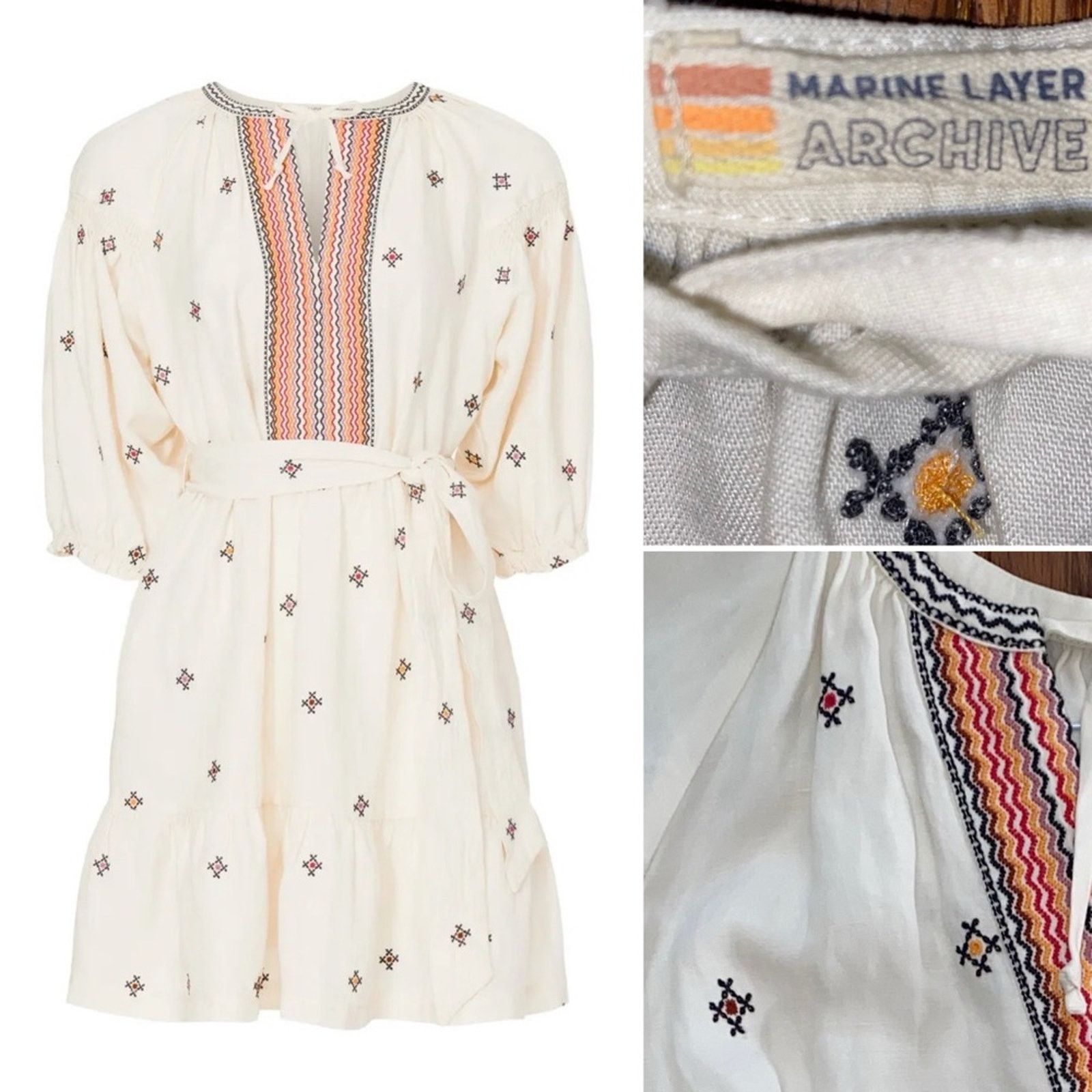 Marine Layer Marine Layer $158 Peyton Mini Dress Womens LG EUC Size L / US 10 / IT 46 - 13 Thumbnail
