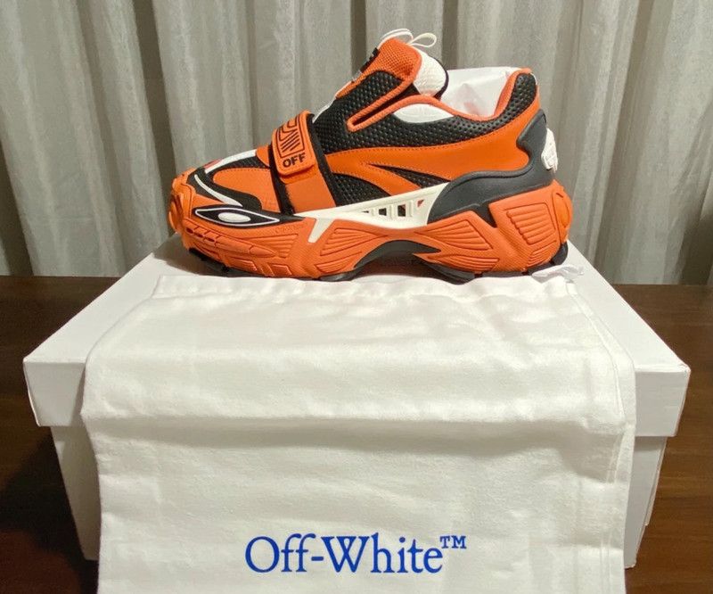 Off-White Off-White Glove Slip On Orange / Black Sneakers Size US 9 / EU 42 - 1 Thumbnail