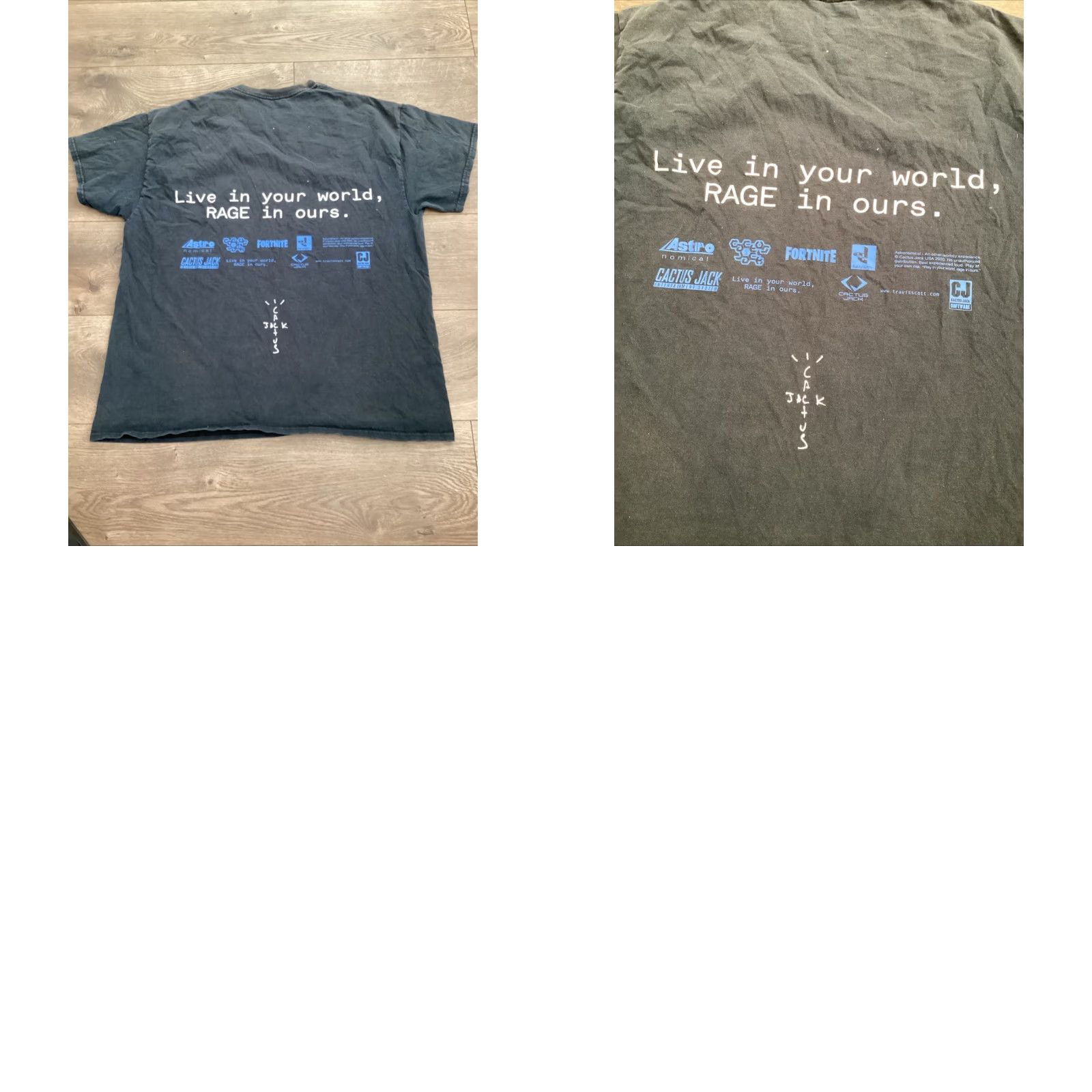 Vintage Cactus Jack X Fortnite The Scotts World Map T-Shirt Large Black Short Sleeve Mens Size US L / EU 52-54 / 3 - 8 Thumbnail