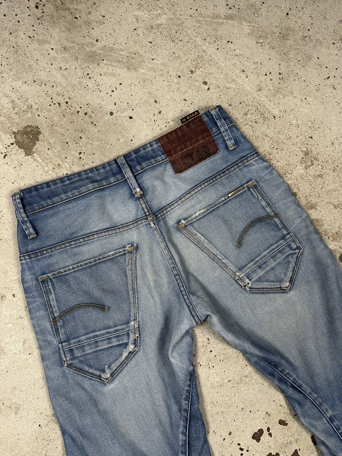 G-Star × Japanese Brand × Vintage Vintage Y2K G Star Raw Arc Slim Distressed Denim Pants Jeans Size US 29 - 17 Thumbnail