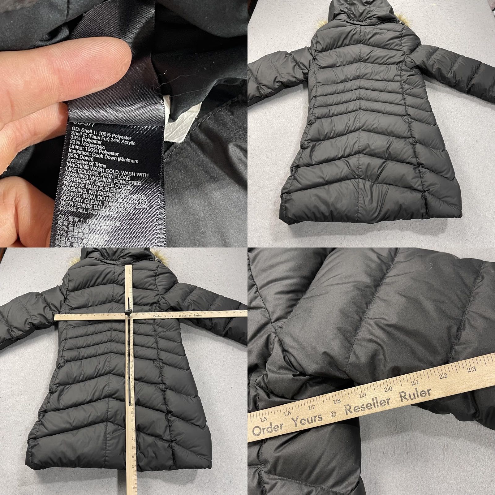 Marmot Marmot Coat Womens Medium Black Down Quilted Hooded Fur Trim Long Puffer Winter Size M / US 6-8 / IT 42-44 - 8 Thumbnail