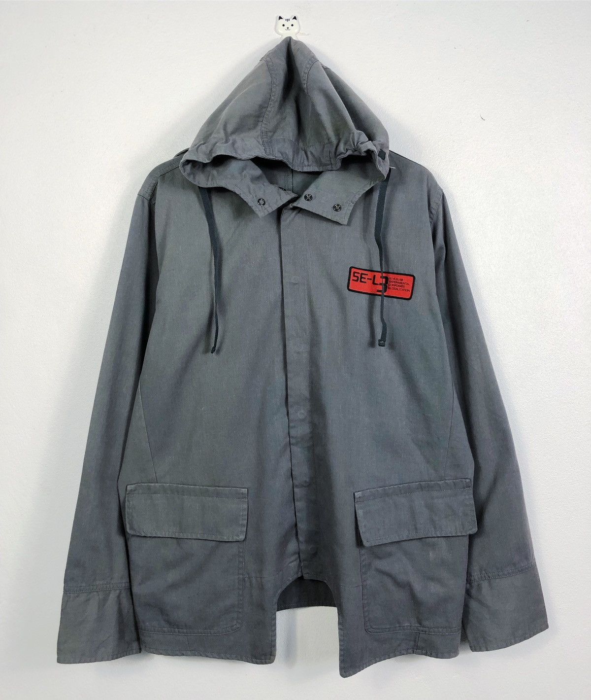 Rare Diesel Style Lab Sun Faded Hoodie Jacket Made in Italy