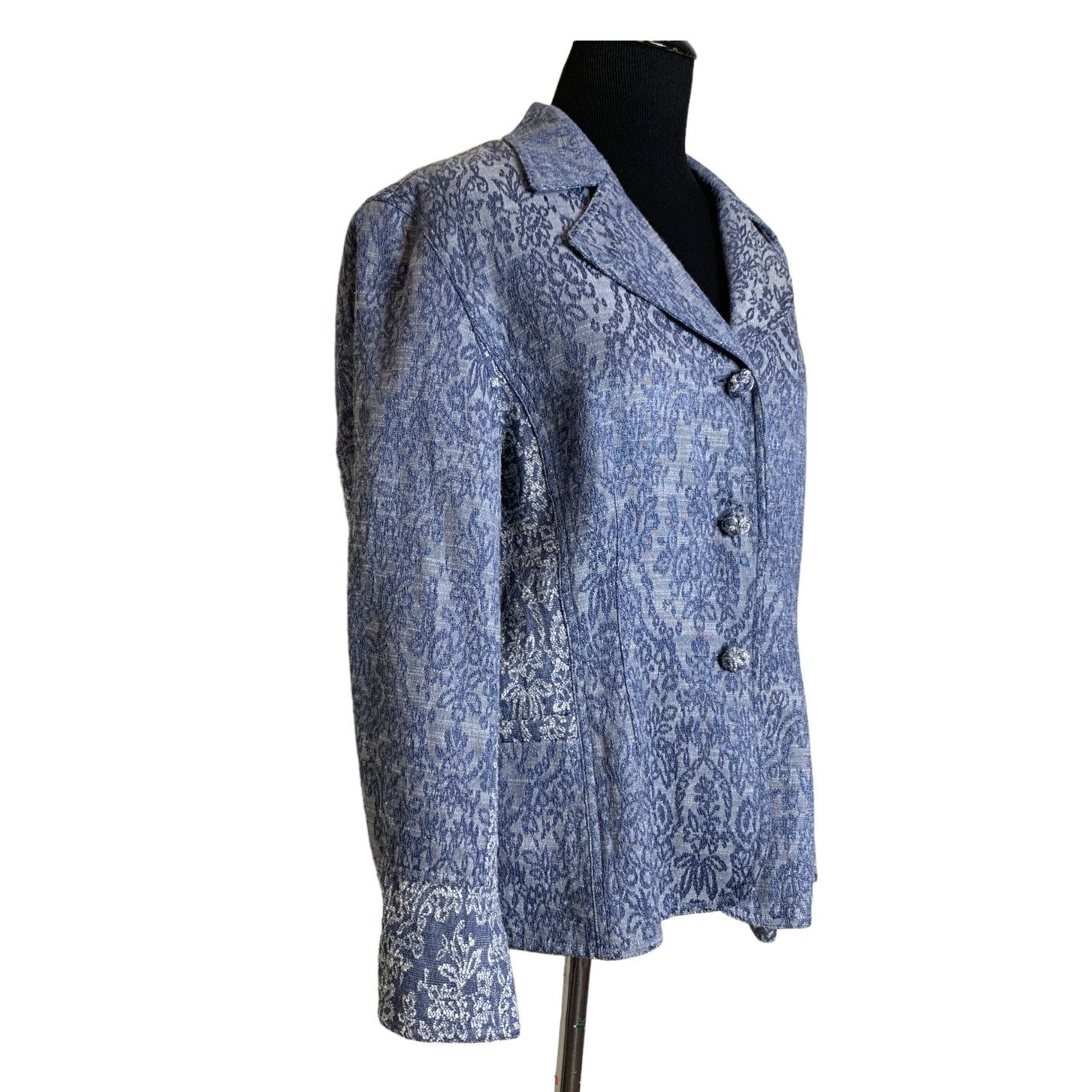J. Jill J. Jill Blazer Embroidered Brocade Blazer size 12P Size XL / US 12-14 / IT 48-50 - 6 Thumbnail