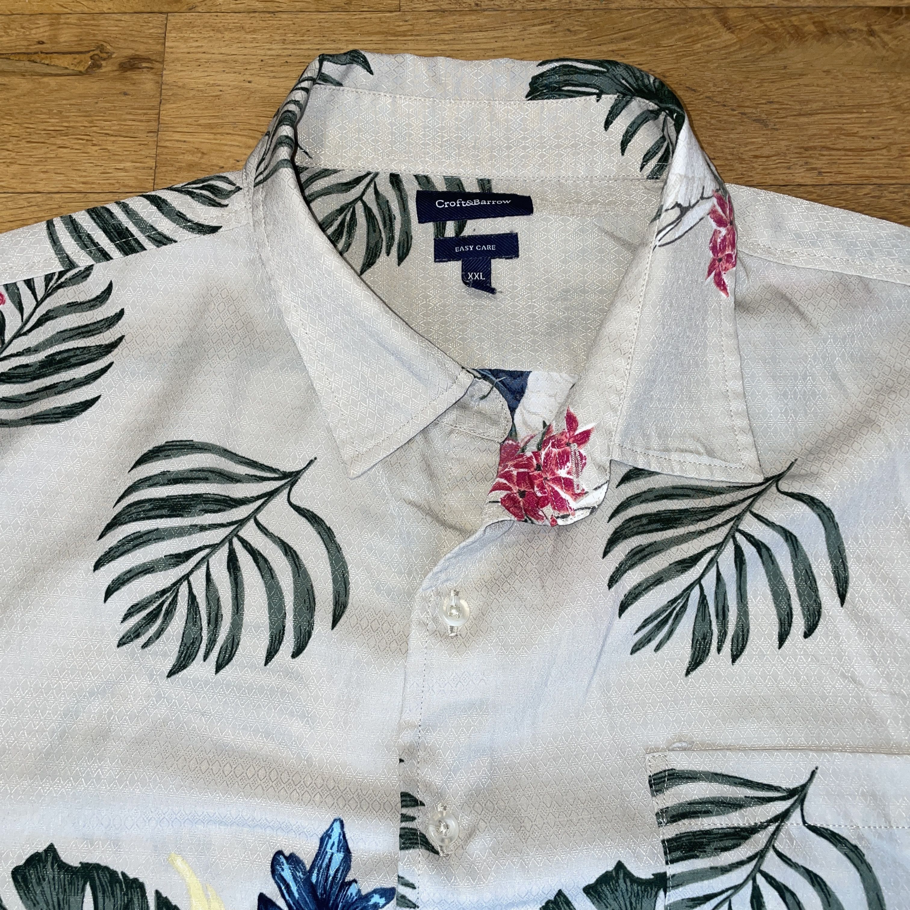 Croft & Barrow Croft&barrow Men's Hawaiian Shirt Flowers Summer Size 2xl Size US XXL / EU 58 / 5 - 3 Thumbnail