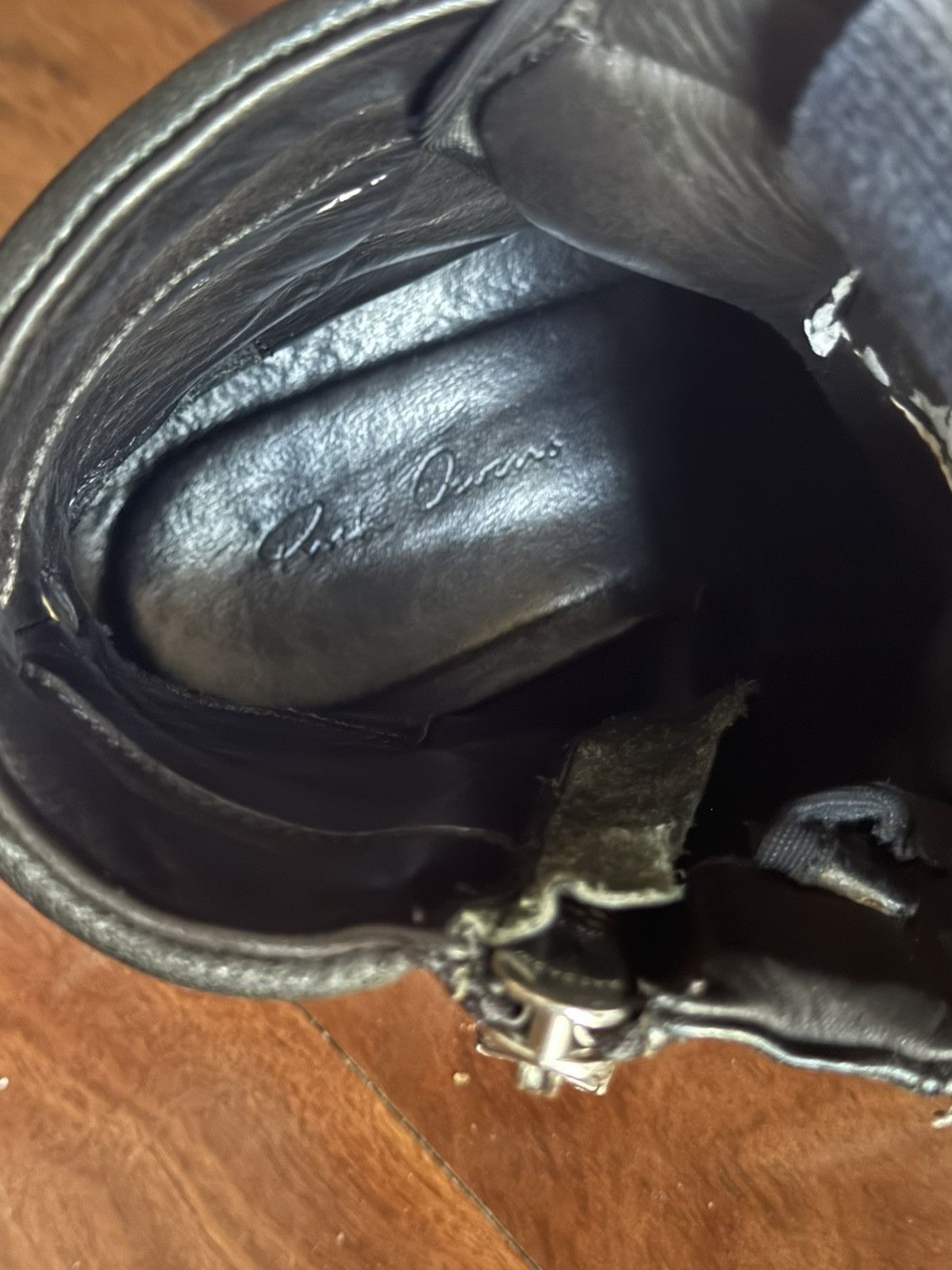 Chrome Hearts × Rick Owens Rick Owens Chrome Hearts Short-Tongue Staple Geodunks Size US 10 / EU 43 - 10 Thumbnail