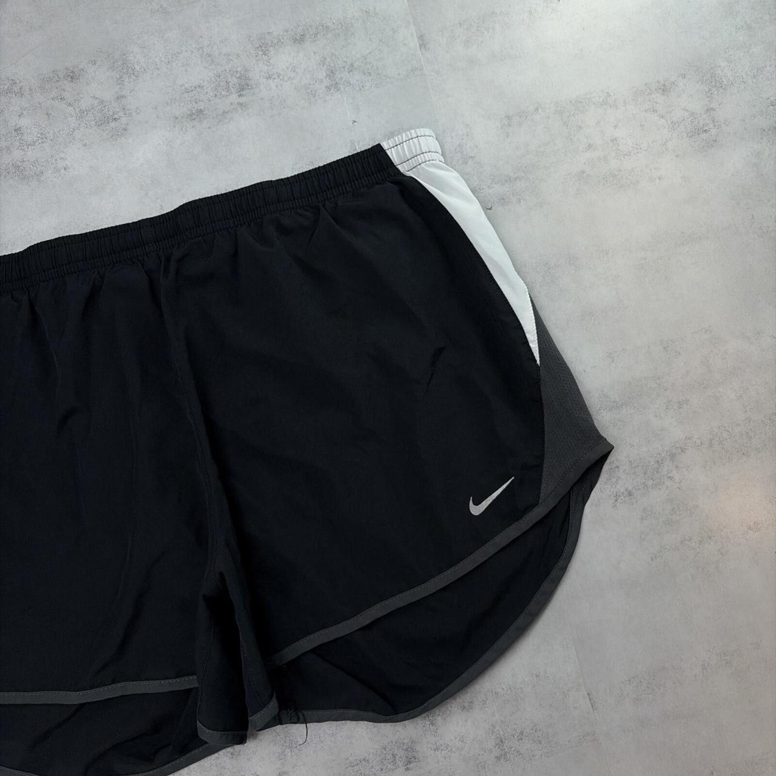 Nike Y2K Black Nike Swoosh Dri Fit Running Mini Shorts Size 36" / US 14 / IT 50 - 2 Thumbnail