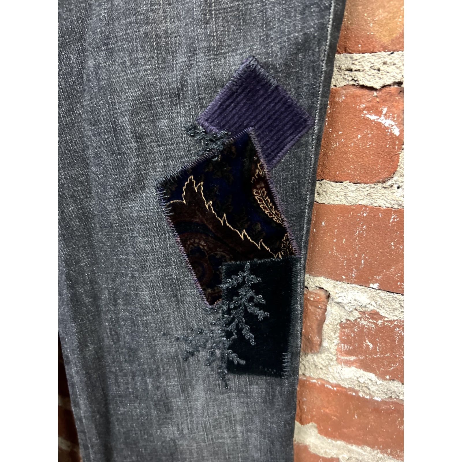 Ralph Lauren Lauren Ralph Lauren Womens Jeans Bootcut Dark Black Patch 8 Regular Slim Fit Shirt? Size 30" / US 8 / IT 44 - 2 Thumbnail