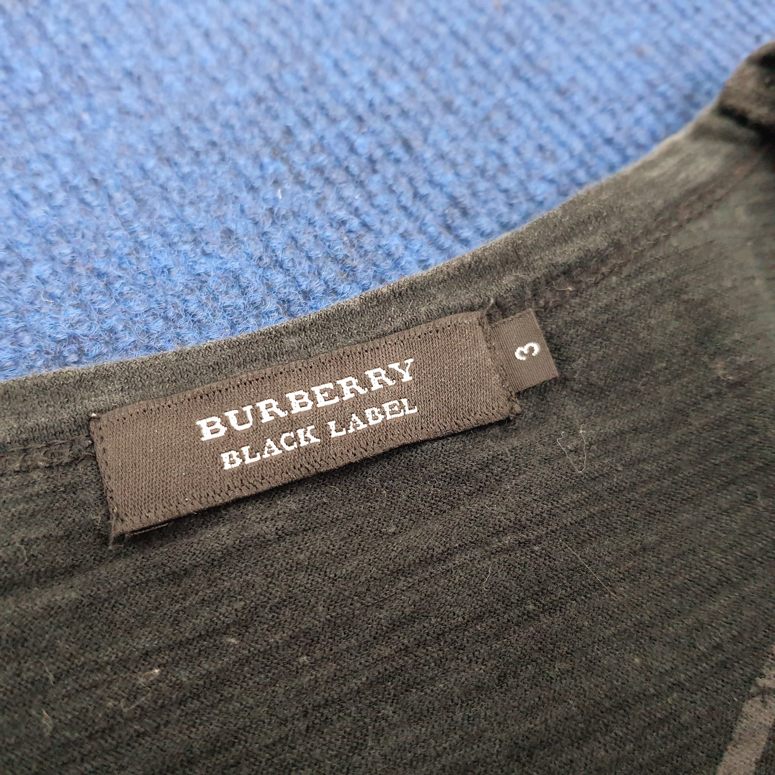 Burberry × Vintage Vintage Burberry Big Logo Long Sleeve Tshirt Size US M / EU 48-50 / 2 - 5 Thumbnail