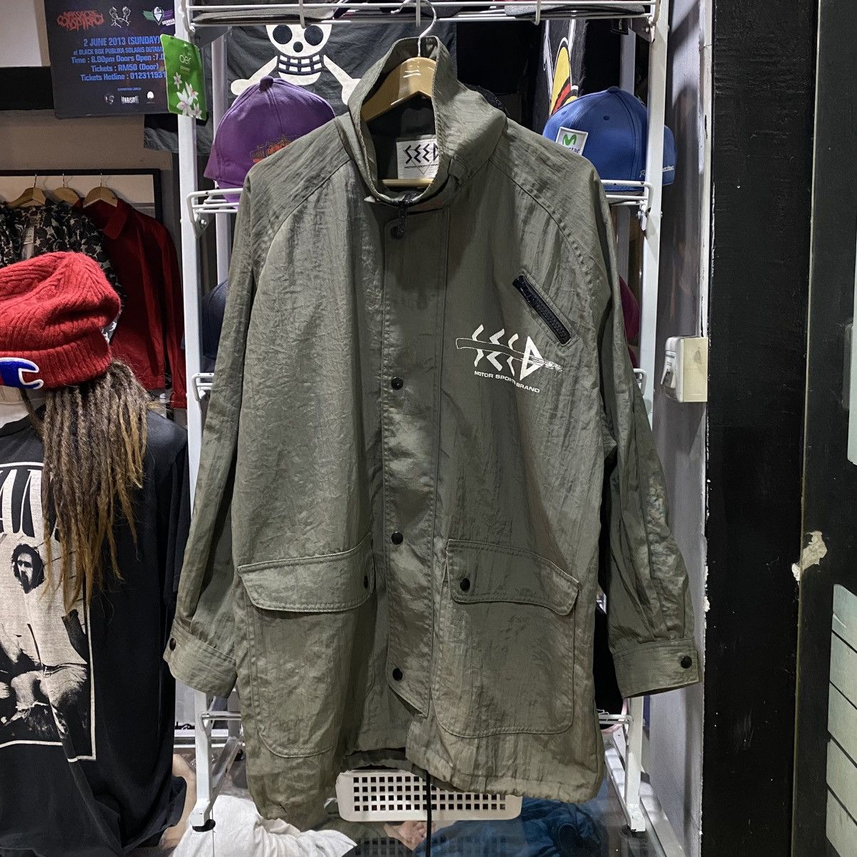 Japanese Brand × Vintage Vintage 90s SEED MOTOR SPORTS BRAND Big Logo Light Jackets Size US XL / EU 56 / 4 - 2 Thumbnail