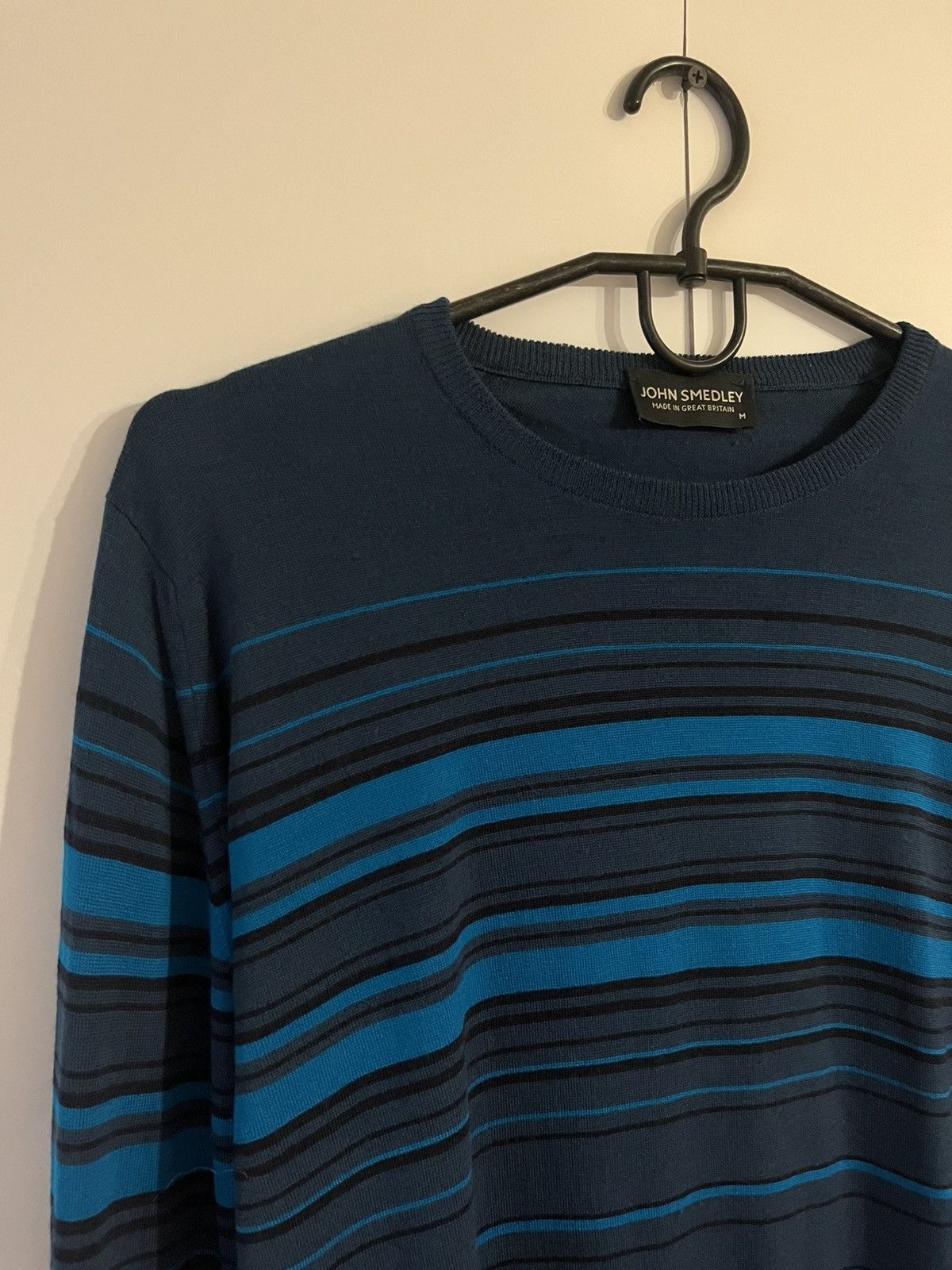 John Smedley John Smedley Classic Luxury Striped Pure New Wool Sweater Size US M / EU 48-50 / 2 - 2 Thumbnail