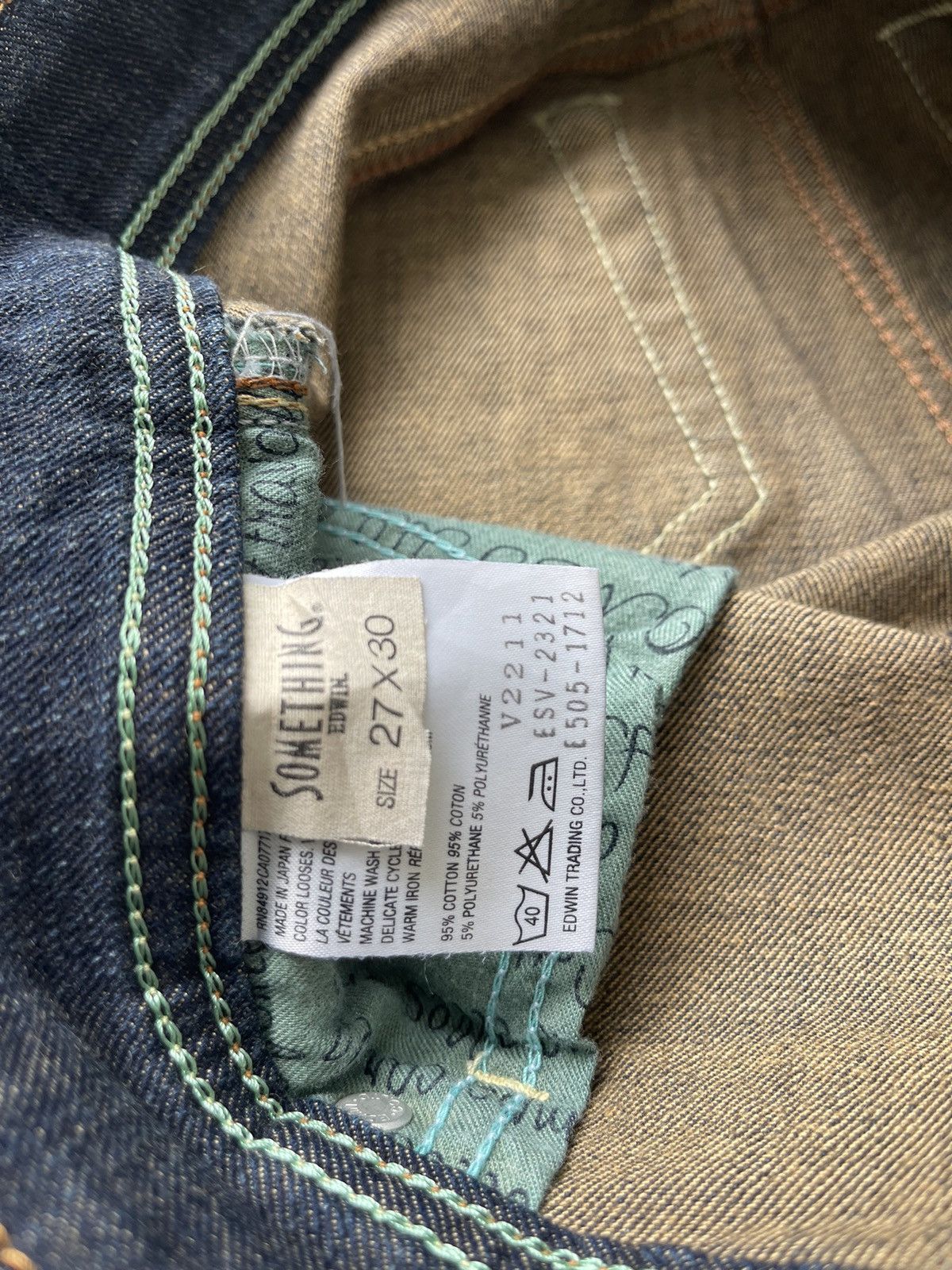 Edwin JAPAN MADE Edwin Something Vienus Jean Flare Size US 27 - 9 Thumbnail
