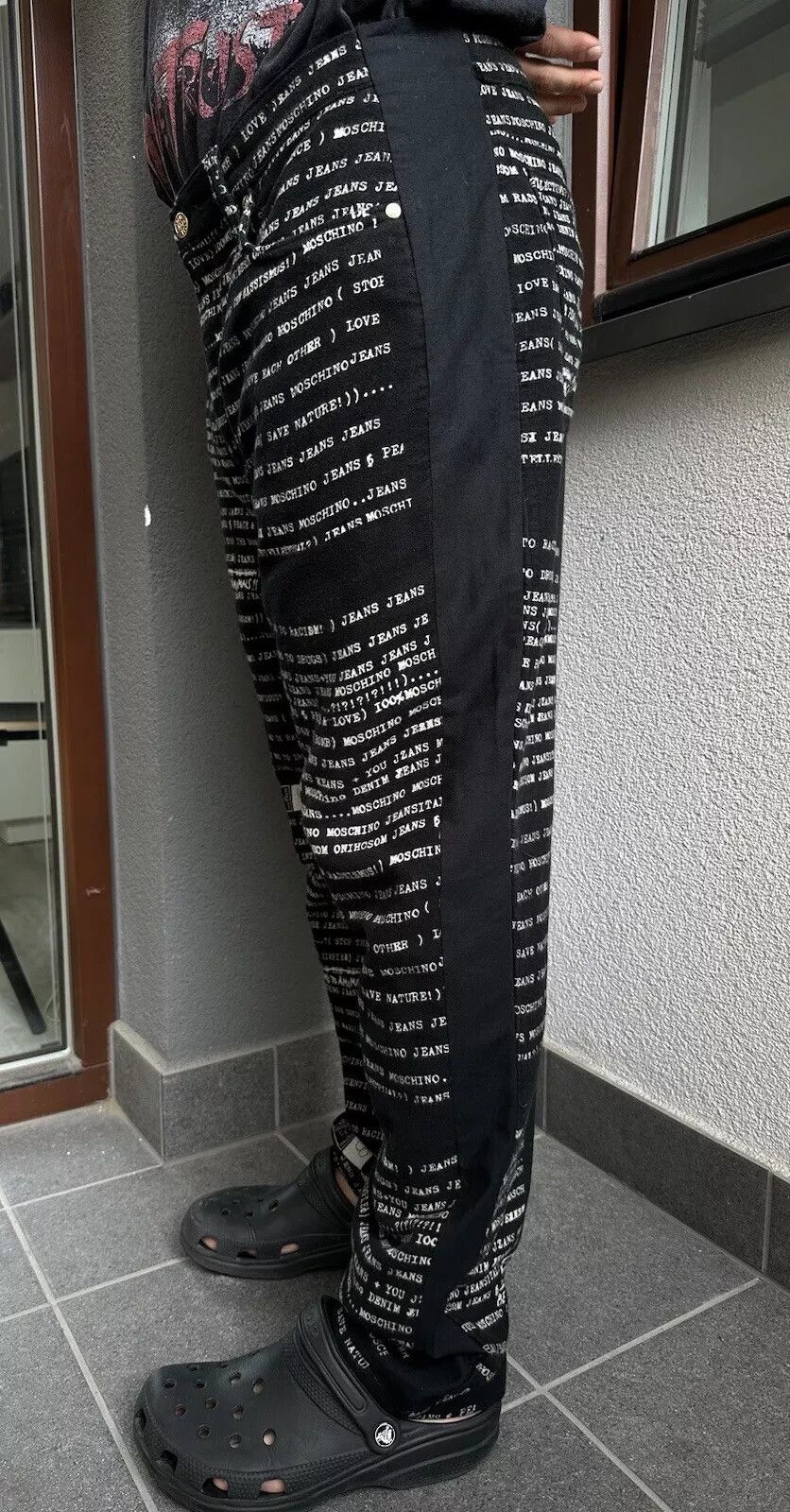 Moschino Vintage 90s Moschino Jeans Print Letters Overprint Pants Size US 32 / EU 48 - 8 Thumbnail