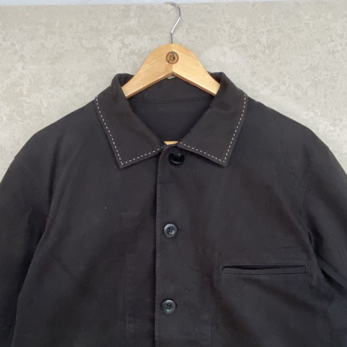 Other Vintage Black 90s Military Jacket With A Boxy Fit Jacket L Size US L / EU 52-54 / 3 - 4 Thumbnail