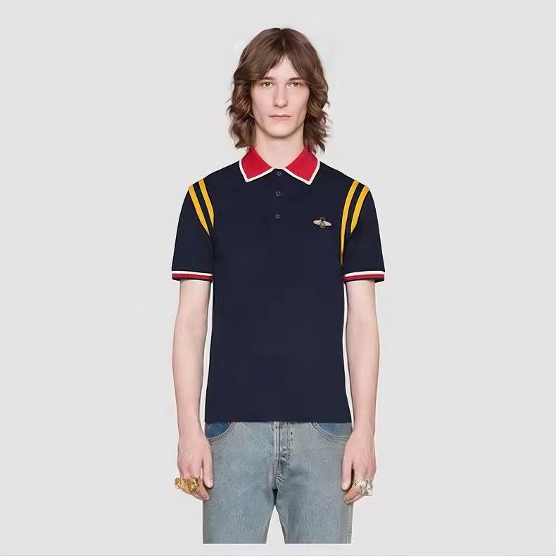 Gucci Gucci Men's Little Bee Polo Shirt - dmc Size US M / EU 48-50 / 2 - 1 Thumbnail
