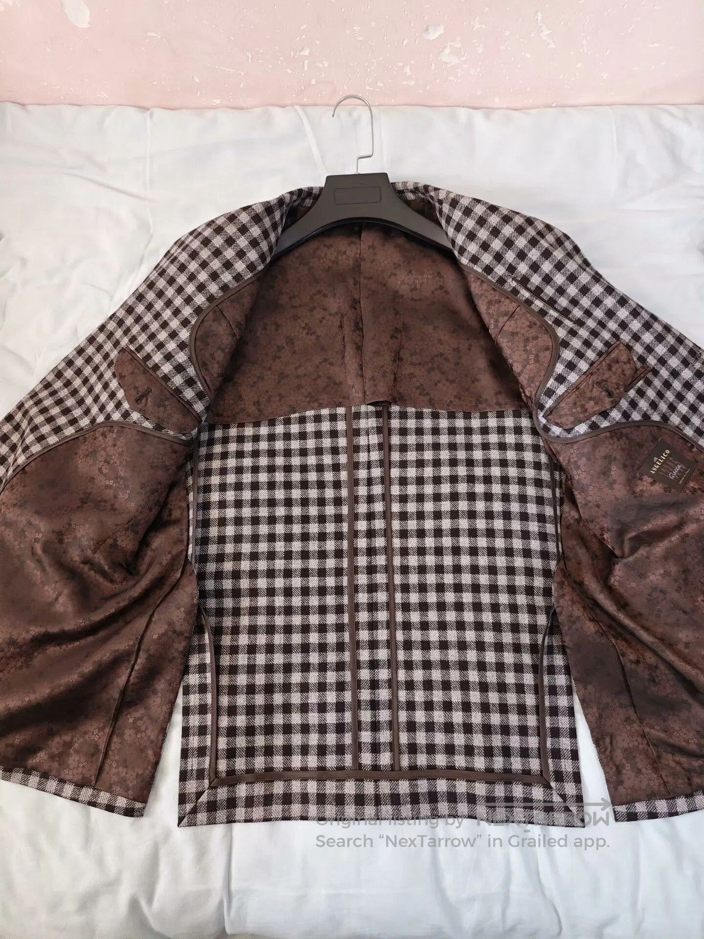 Japanese Brand Customized Italian Wool Blend Suit Jacket. Size US L / EU 52-54 / 3 - 6 Thumbnail
