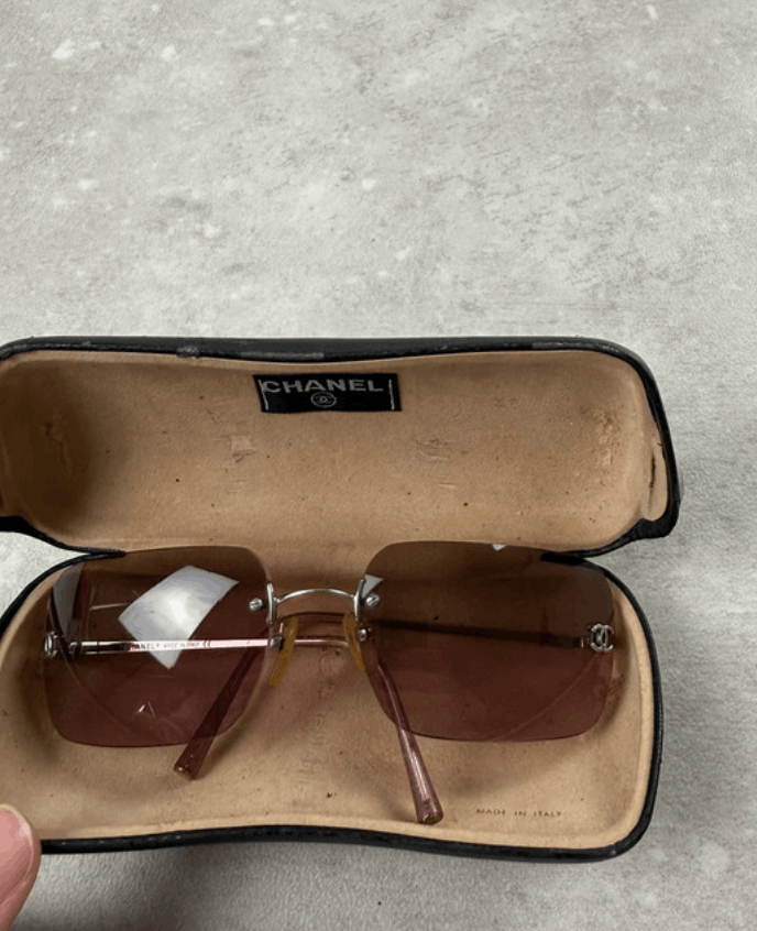 Chanel × Vintage CHANEL SUNGLASSES 4017 LOGO ICONIC Mask CC Vintage Size ONE SIZE - 3 Thumbnail