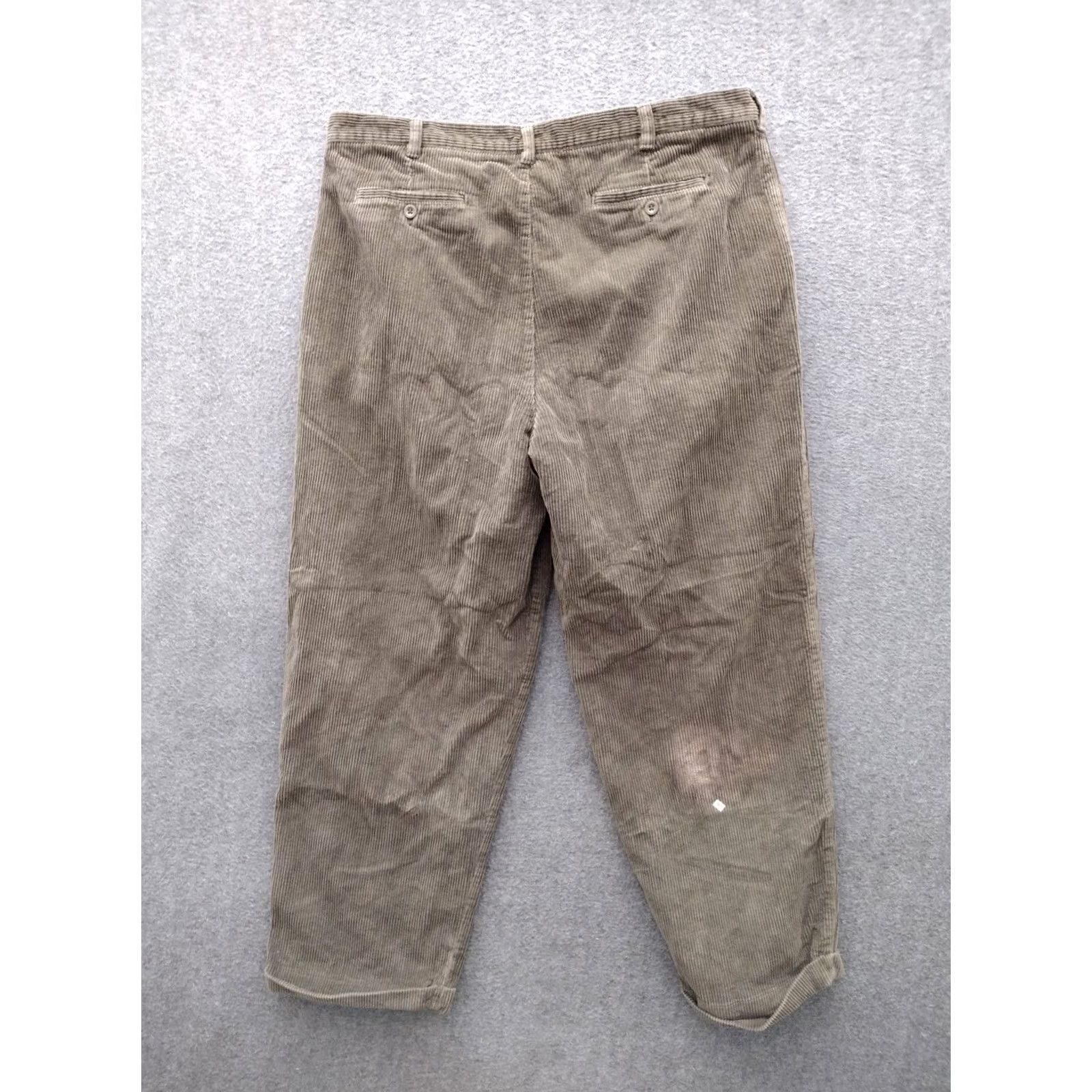 Croft & Barrow Croft & Barrow Dark Brown Corduroy Pants Mens 40X32 Dress Pants Regular Straight Brown Corduroy Size US 40 / EU 56 - 2 Thumbnail
