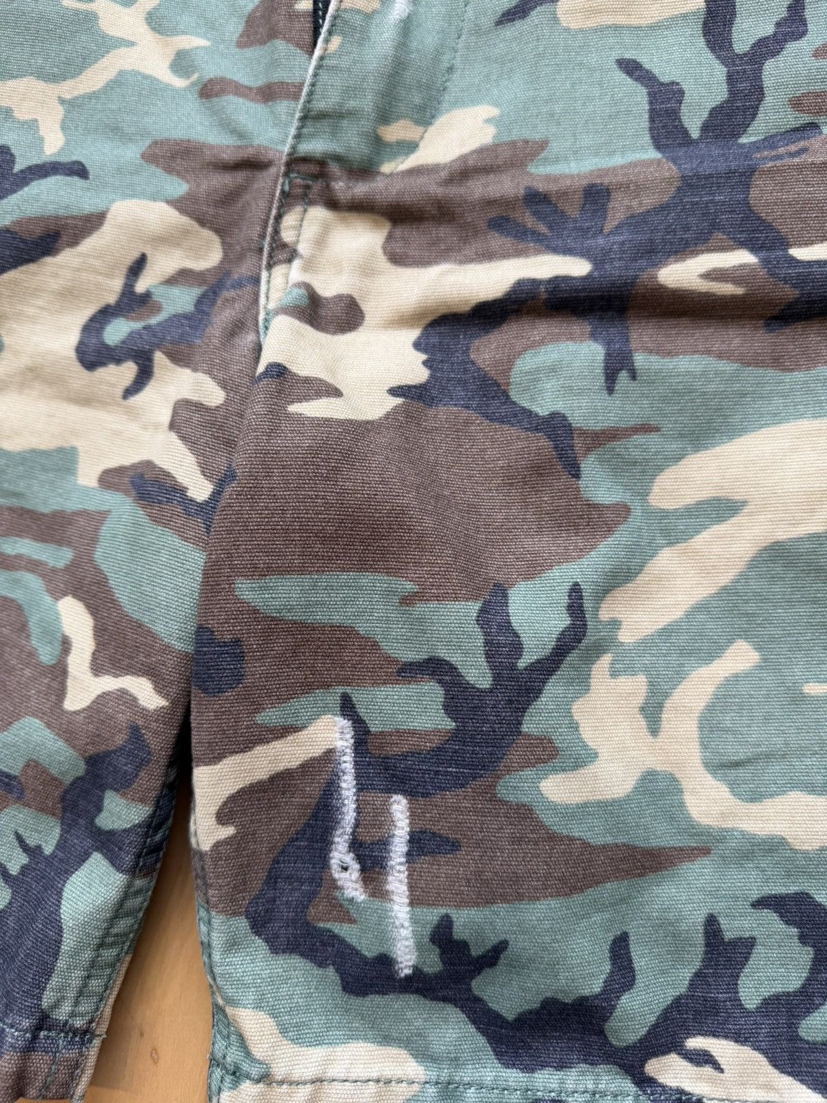 ERL Camo Cargo Shorts Size US 34 / EU 50 - 4 Thumbnail