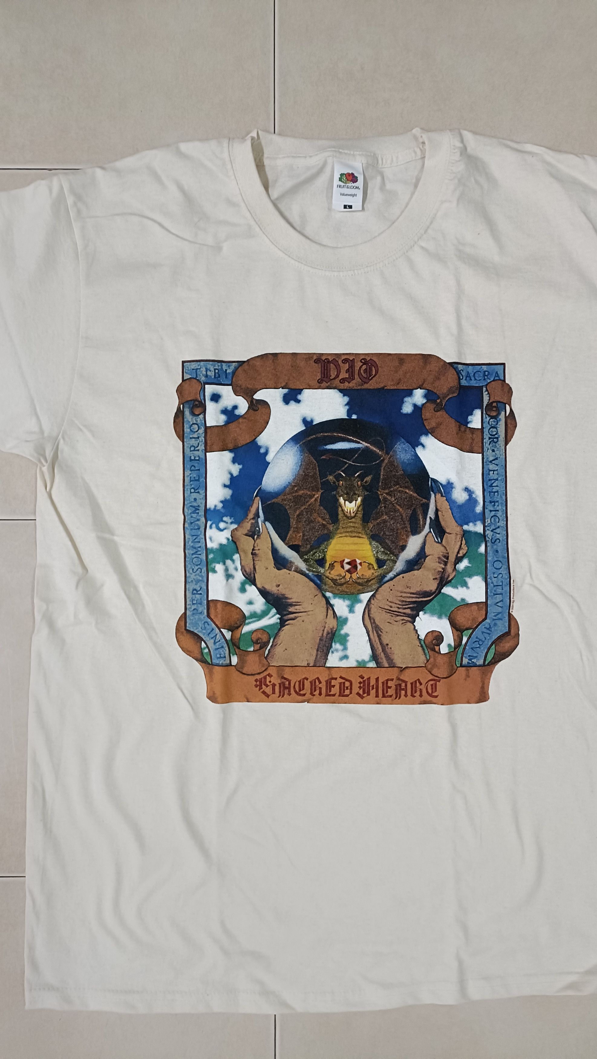 Band Tees T-shirt Dio Size US L / EU 52-54 / 3 - 3 Thumbnail