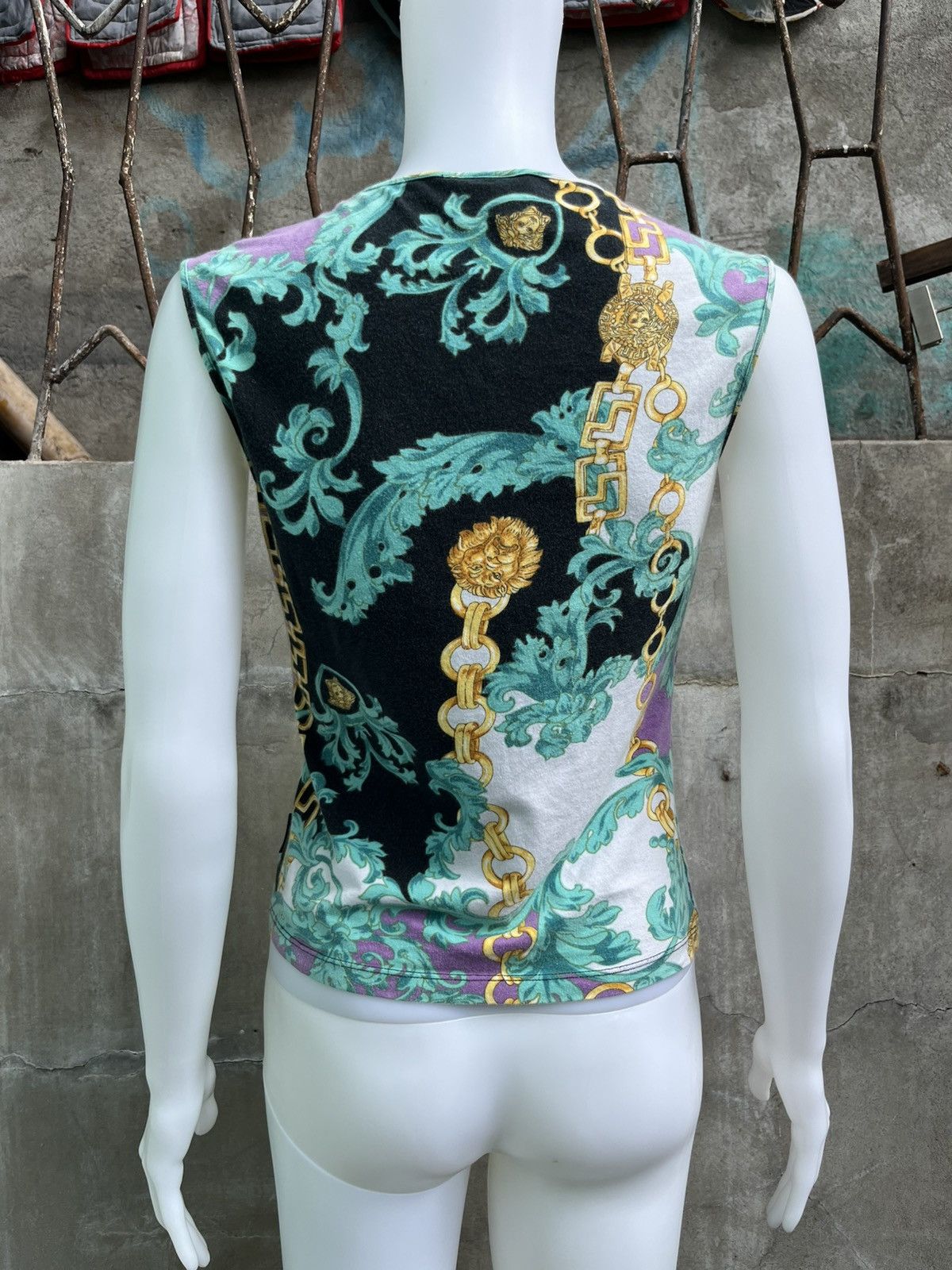Versace Baroque Sleeveless Top Size M / US 6-8 / IT 42-44 - 5 Thumbnail