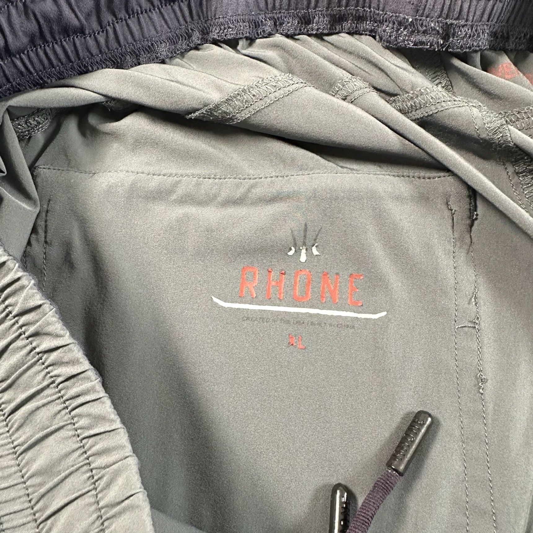 Rhone Rhone Sweatpants Men XL Torrent Nylon Elastic Waist Zip Pockets Gray Modern Solid EUC Size US 36 / EU 52 - 5 Thumbnail