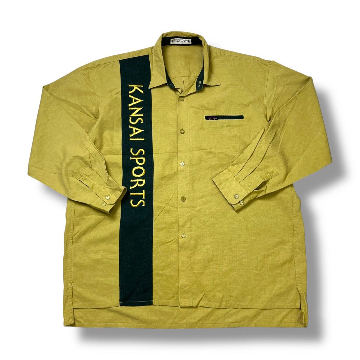 Kansai Yamamoto Kansai Ripstop material long sleeve button ups shirt Size US L / EU 52-54 / 3 - 1 Thumbnail