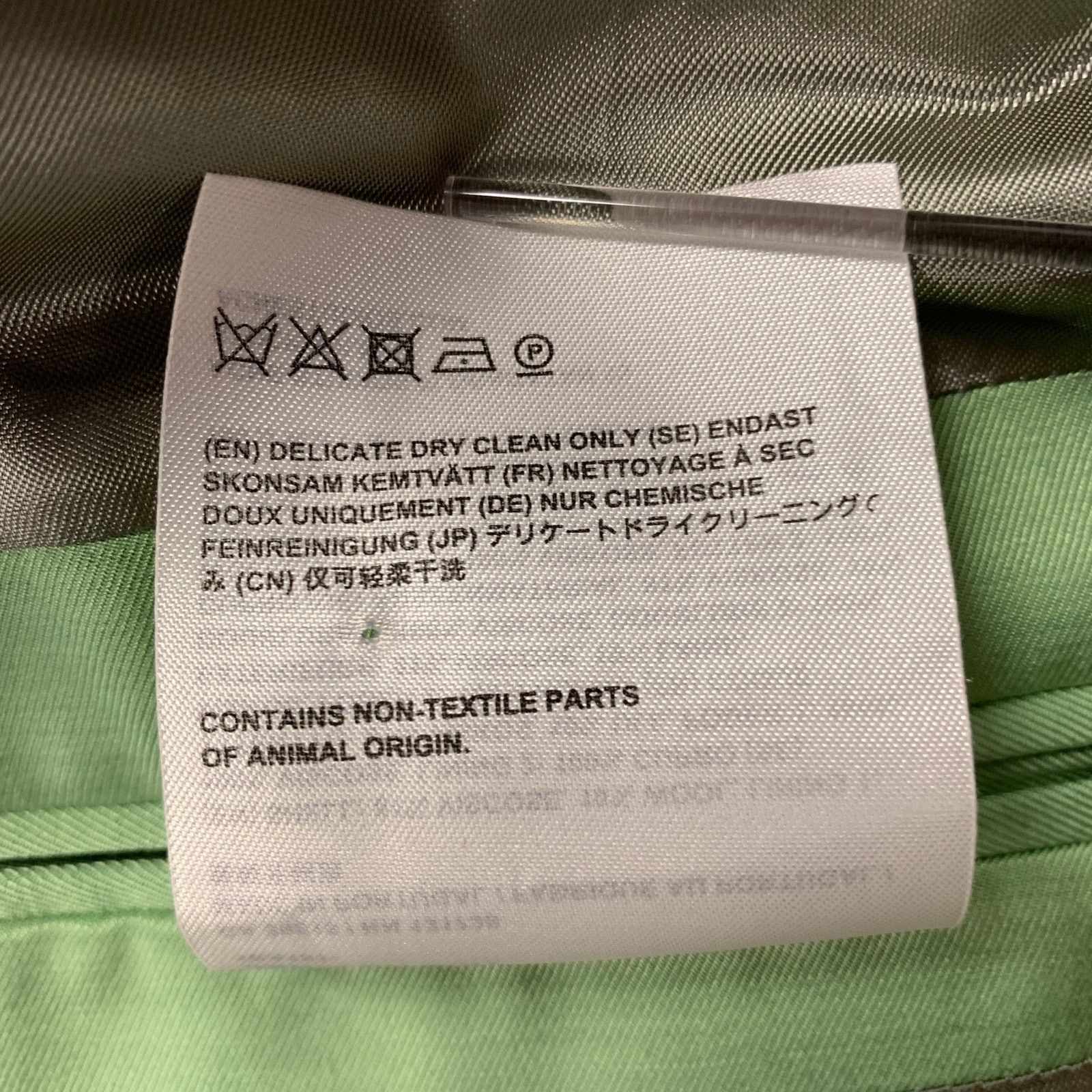 Acne Studios ACNE STUDIOS 42 Green Lime Viscose Blend Peak Lapel SC Size 42R - 8 Thumbnail