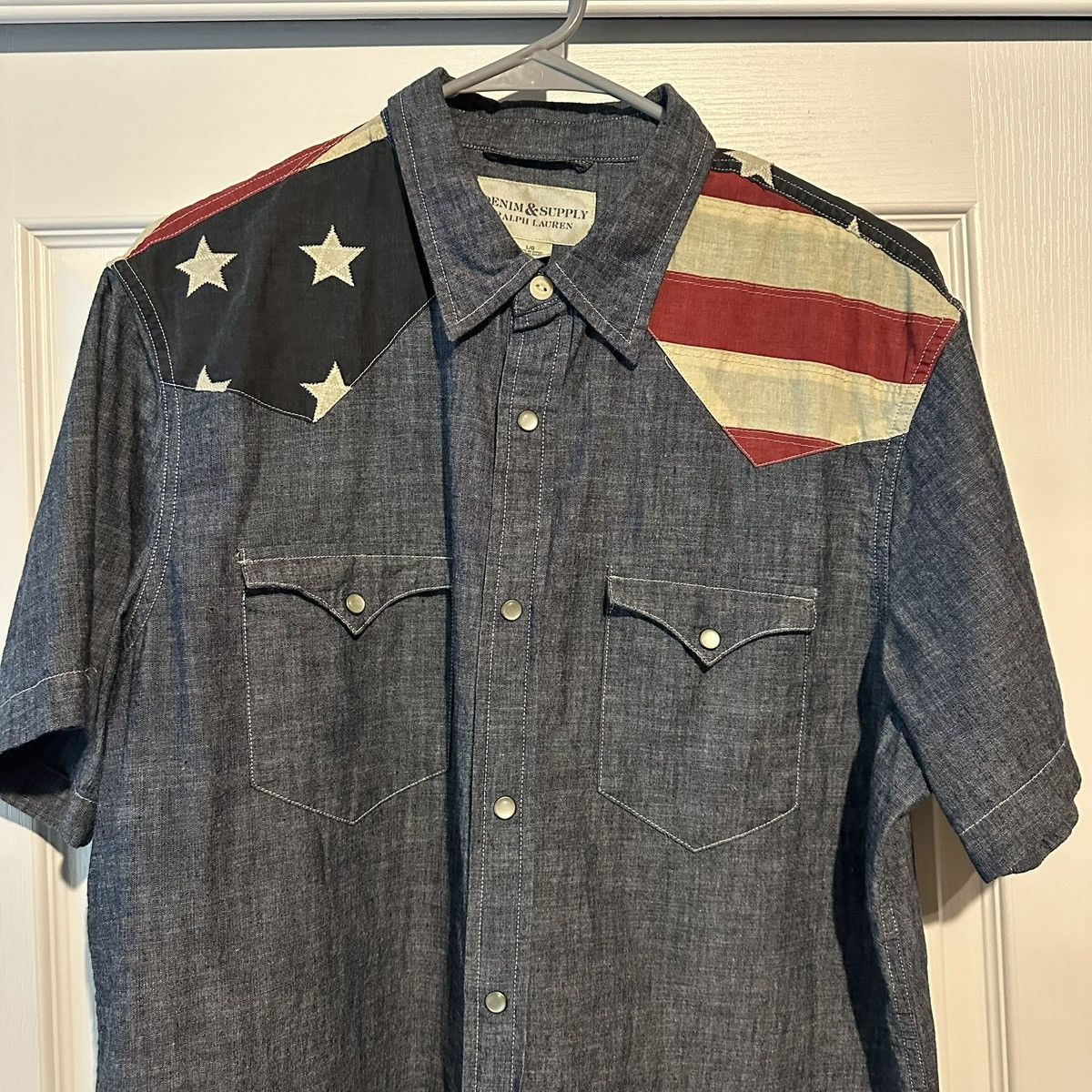 Denim & Supply Ralph Lauren Men’s Denim & Supply Ralph Lauren USA Flag Shirt Size Large Size US L / EU 52-54 / 3 - 3 Thumbnail