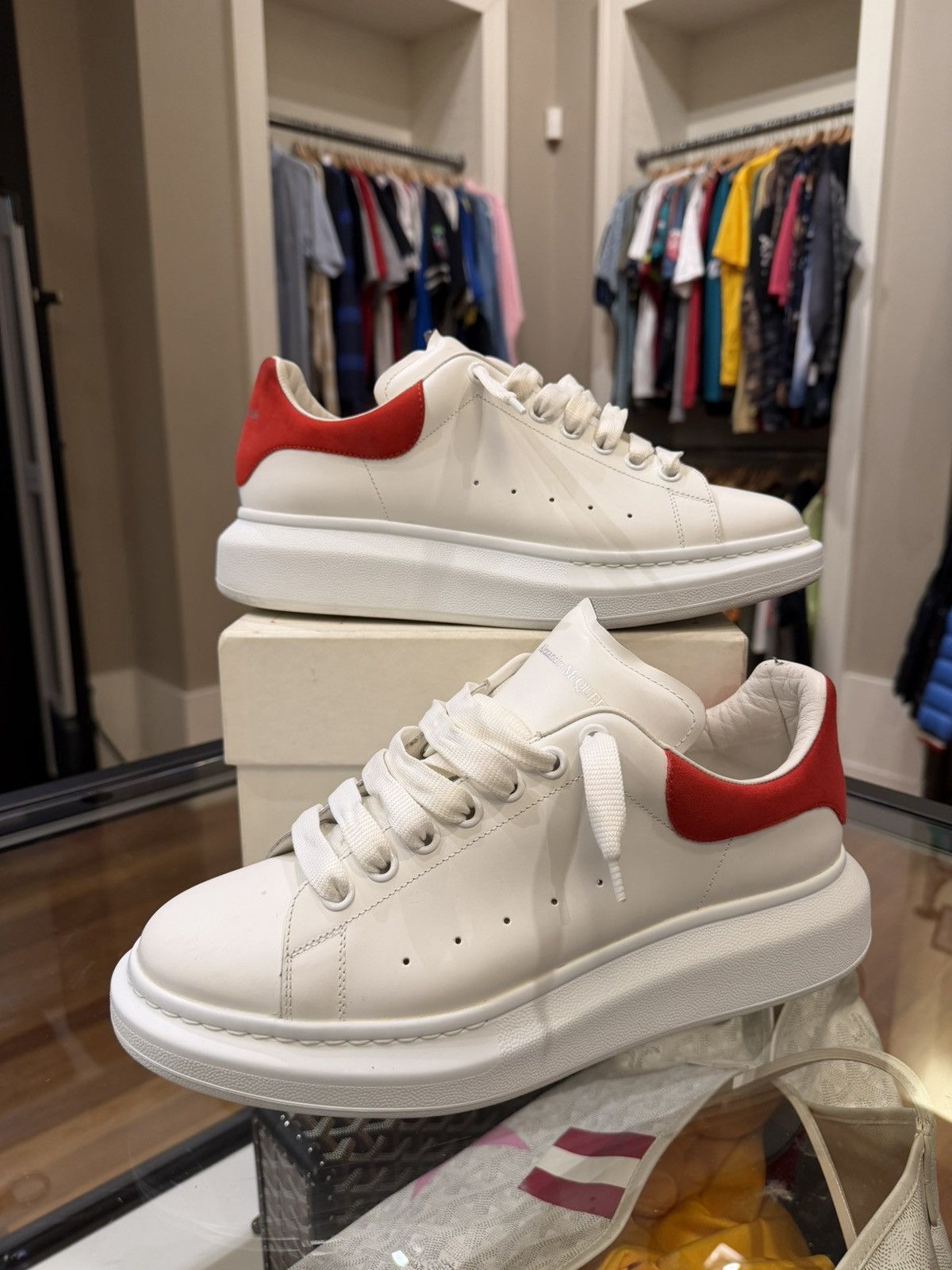 Alexander McQueen Alexander McQueen Oversized Sneaker - Lust Red Heel Size US 10.5 / EU 43-44 - 1 Thumbnail
