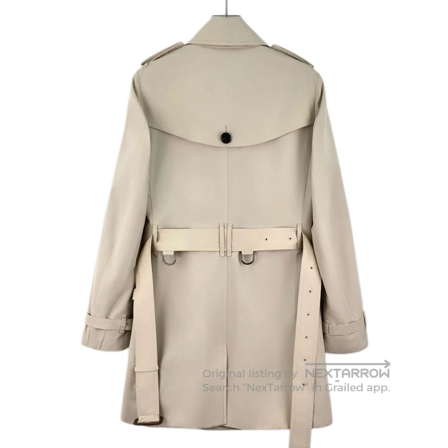 Burberry Burberry Khaki cotton collar double-breasted long-sleeve b Size XS / US 0-2 / IT 36-38 - 2 Thumbnail