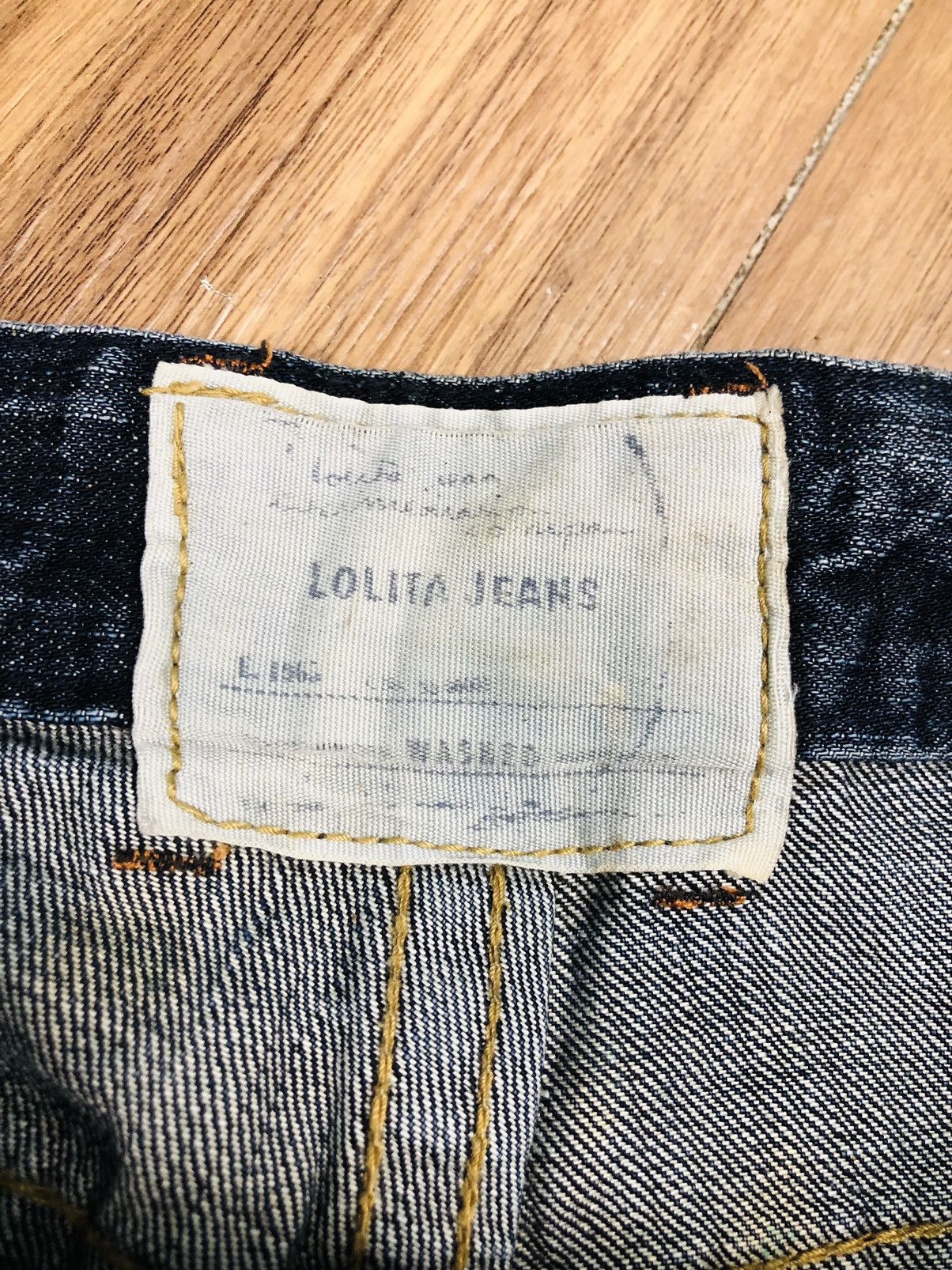 If Six Was Nine Lolita Jeans Y2K Distressed Bootcut/Flare Denim (Rare) (40) Size 32" / US 10 / IT 46 - 11 Thumbnail