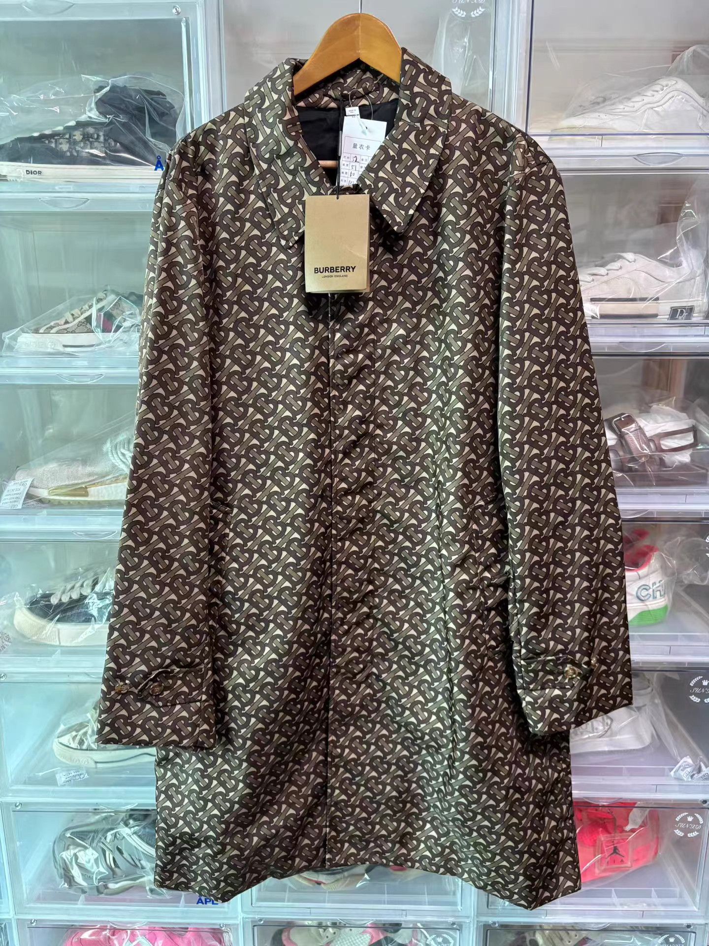 Burberry Burberry Monogram Print Long Sleeve Trench Coat K15 Size US L / EU 52-54 / 3 - 1 Thumbnail