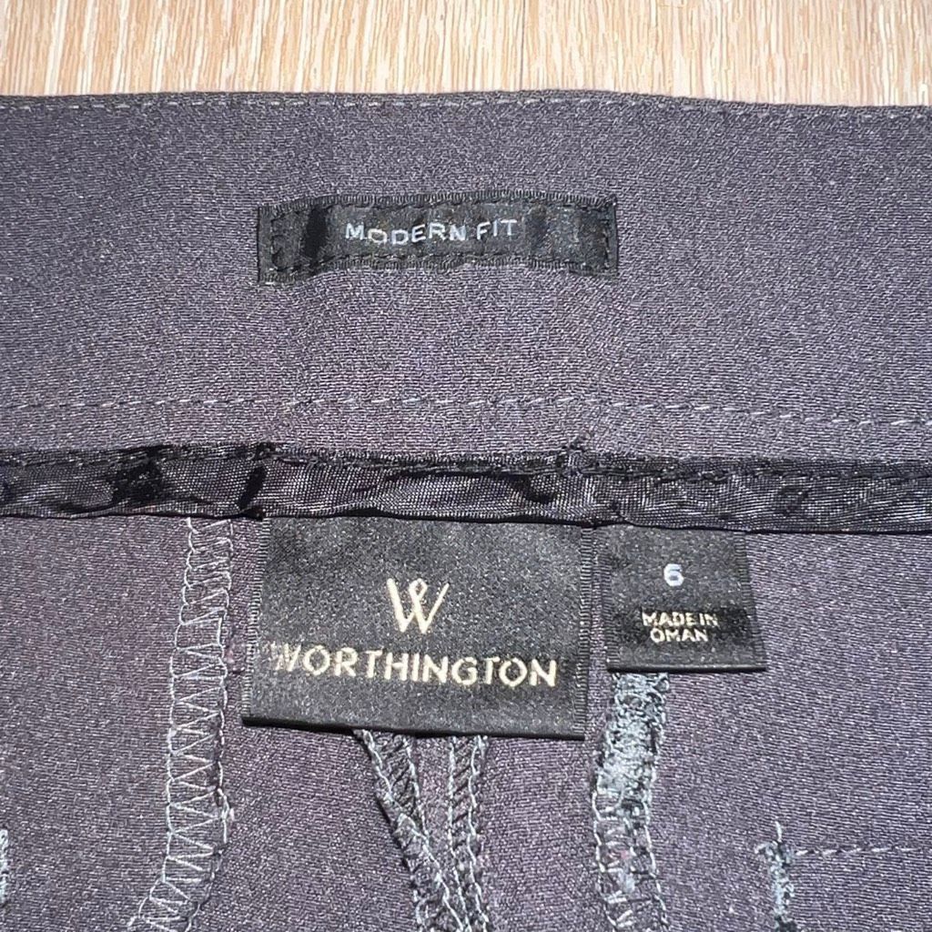 Worthington Worthington Navy Modern Fit Trousers Fitted Pants Professional Career Women’s 6 Size 28" / US 6 / IT 42 - 3 Thumbnail