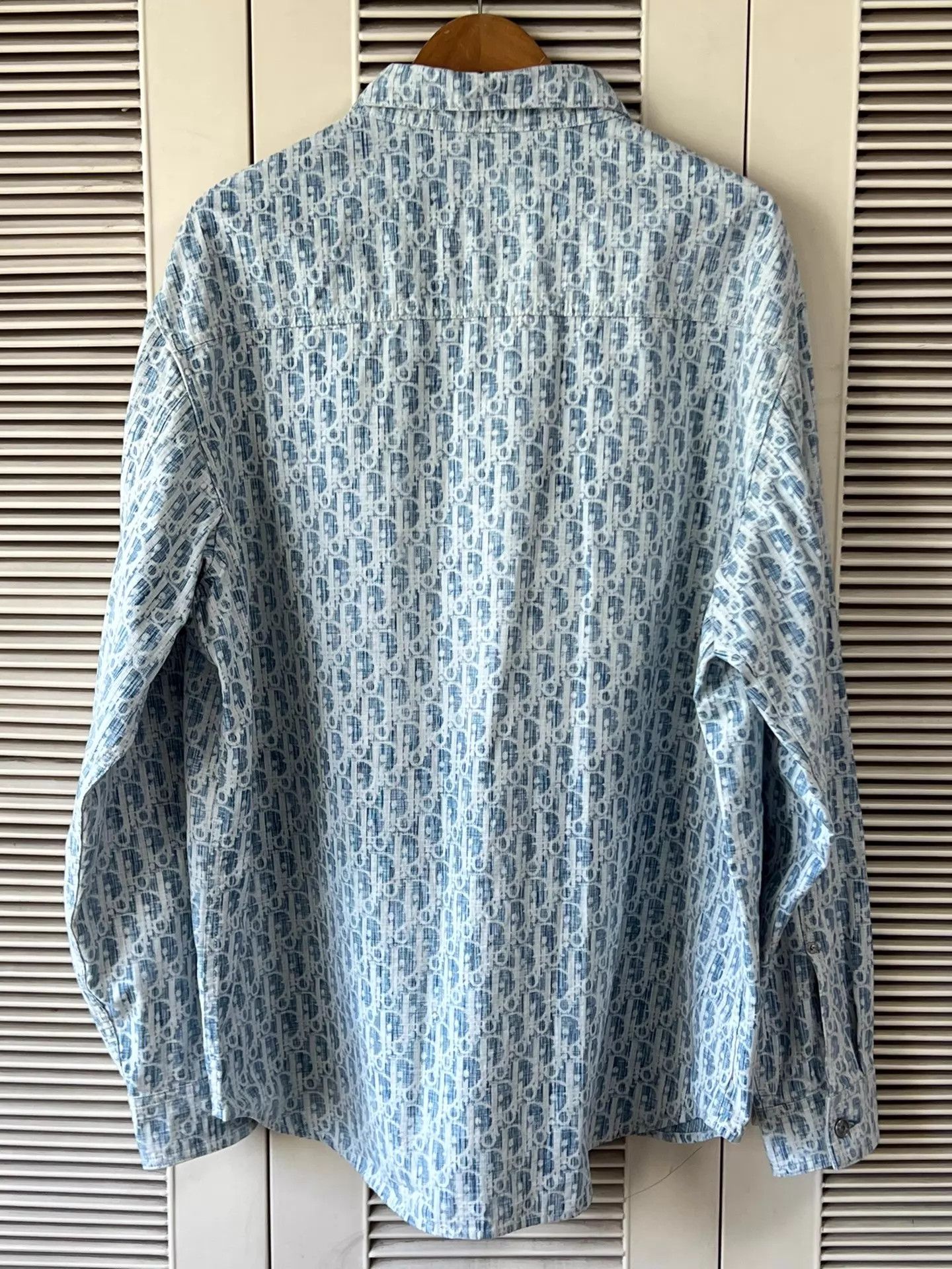 Dior Dior Oblique Classic Blue White Shirt 45 Size US S / EU 44-46 / 1 - 2 Thumbnail