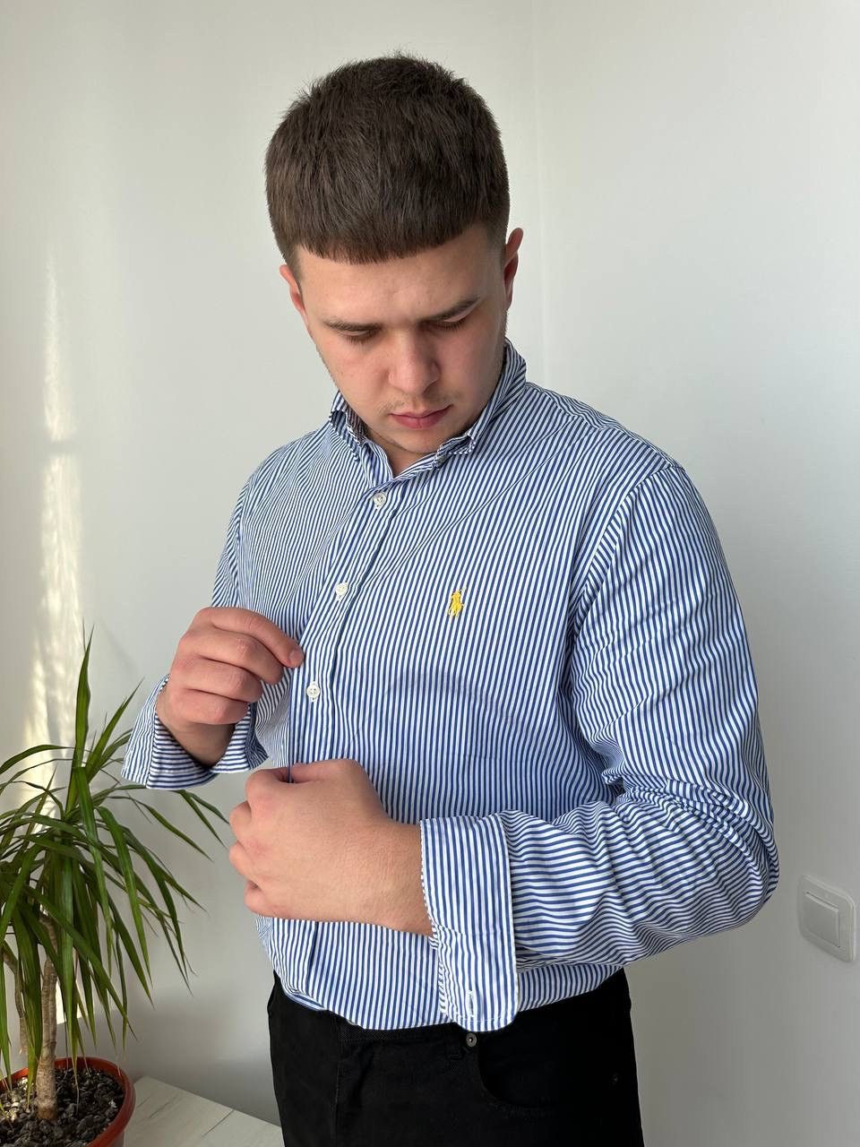 Polo Ralph Lauren × Vintage Vintage Polo Ralph Lauren Blue Mens Shirt Size US L / EU 52-54 / 3 - 6 Thumbnail