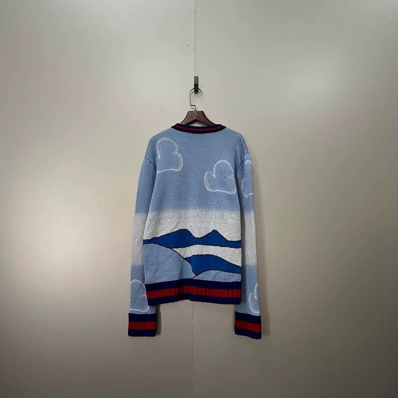 Gucci Gucci Landscape printed knitted sweater 2501-Nextarrow Size US S / EU 44-46 / 1 - 2 Thumbnail