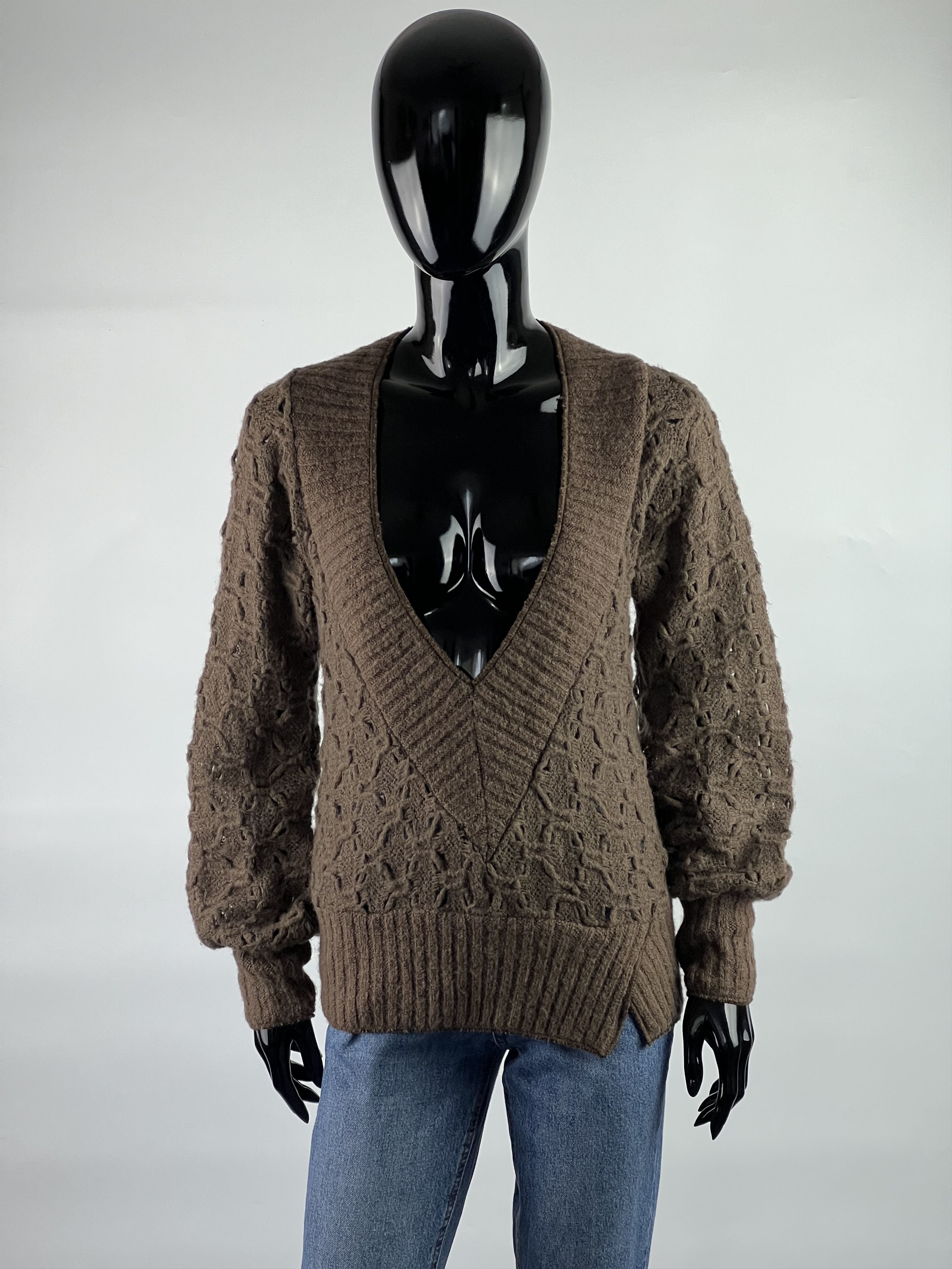 Miss Sixty × Vintage Vintage Miss Sixty Pullover Deep Neckline Wool Knit Size XS Size XS / US 0-2 / IT 36-38 - 1 Thumbnail