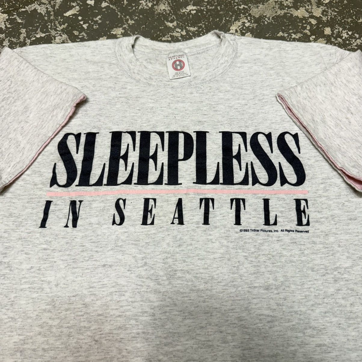 Vintage Vintage Sleepless In Seattle 1993 Grey Tshirt Size US XL / EU 56 / 4 - 3 Thumbnail
